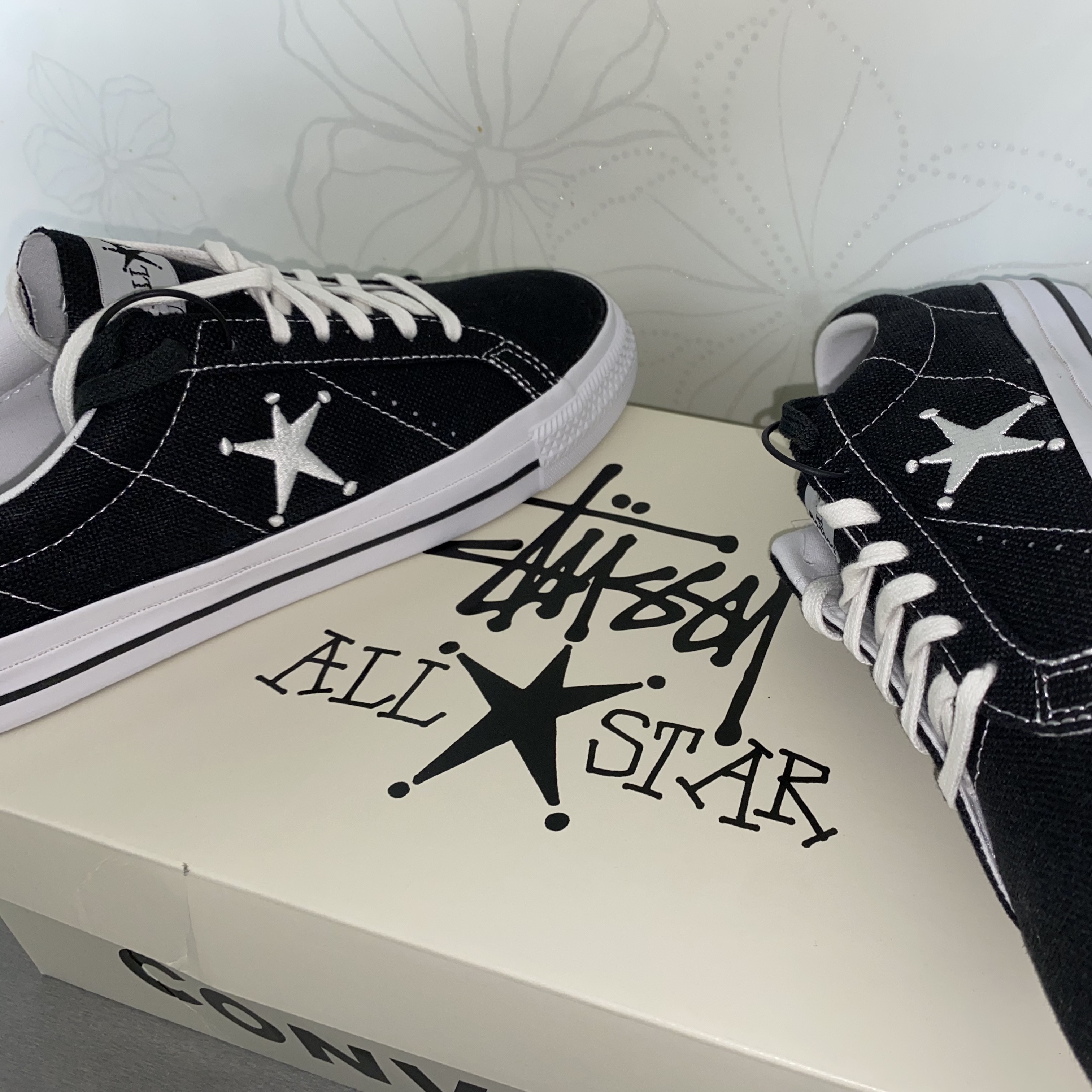Converse x Stussy One Star Ox Black 착용 스타일