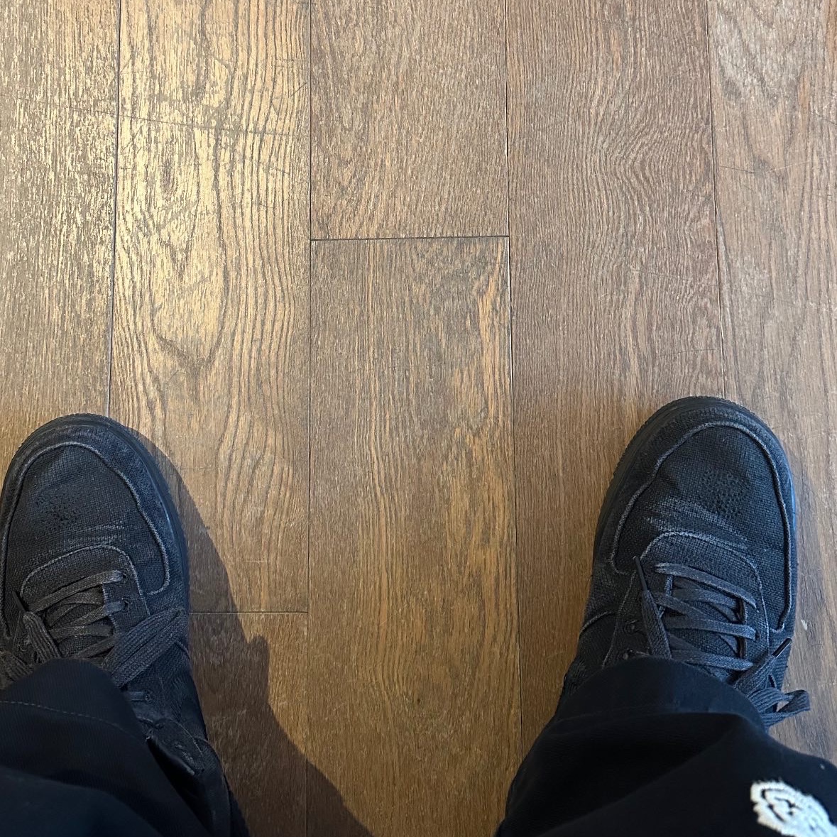 Nike x Stussy Air Force 1 Low Triple Black 착용 스타일
