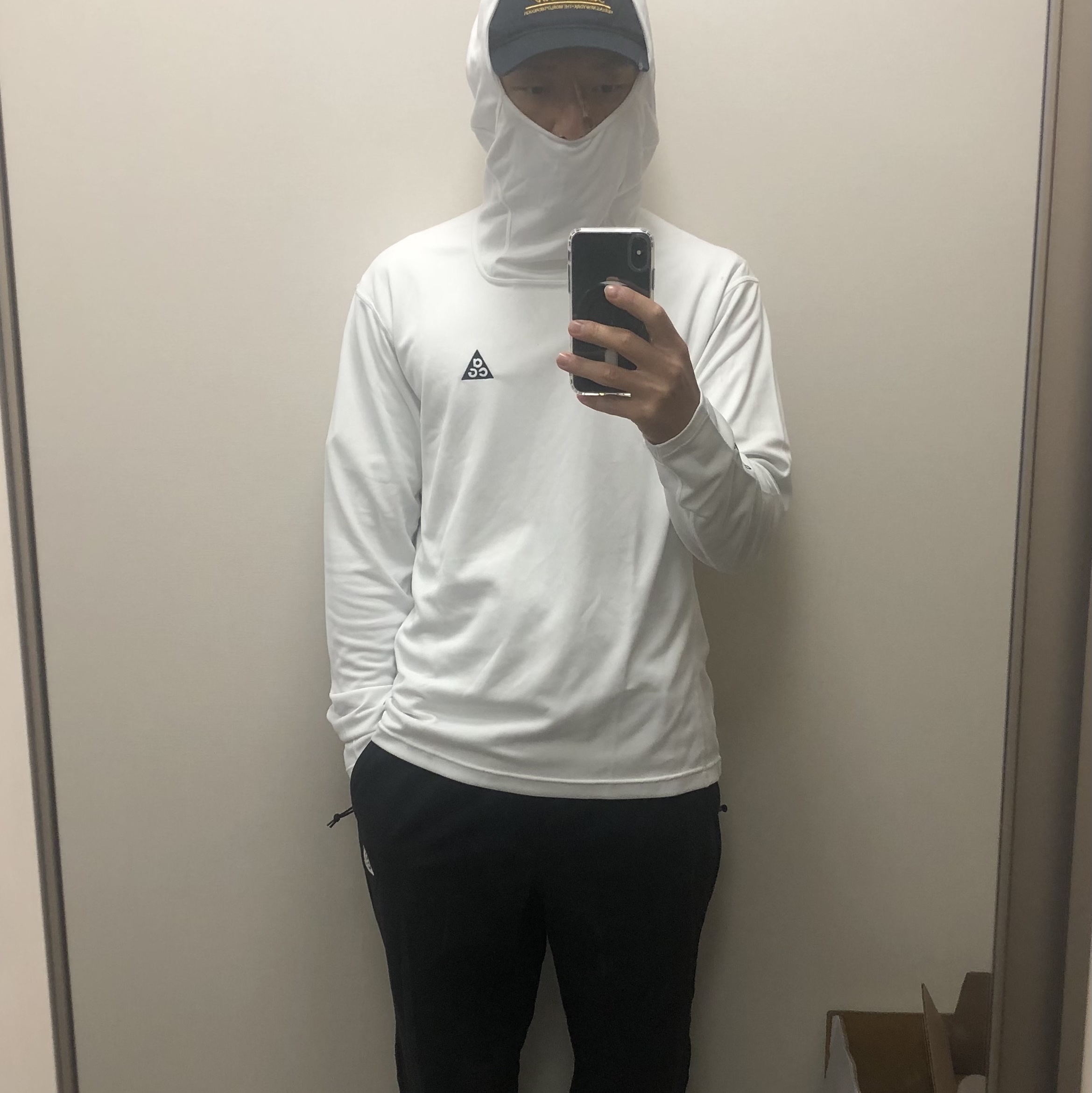 Nike ACG Dri-Fit ADV Lava Tree UV Hoodie Light Silver - Asia, Nike ACG UV Hiking Pants Black - Asia 착용 스타일