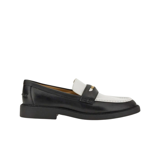 (W) Michael Kors Eden Leather Loafer Black Multi
