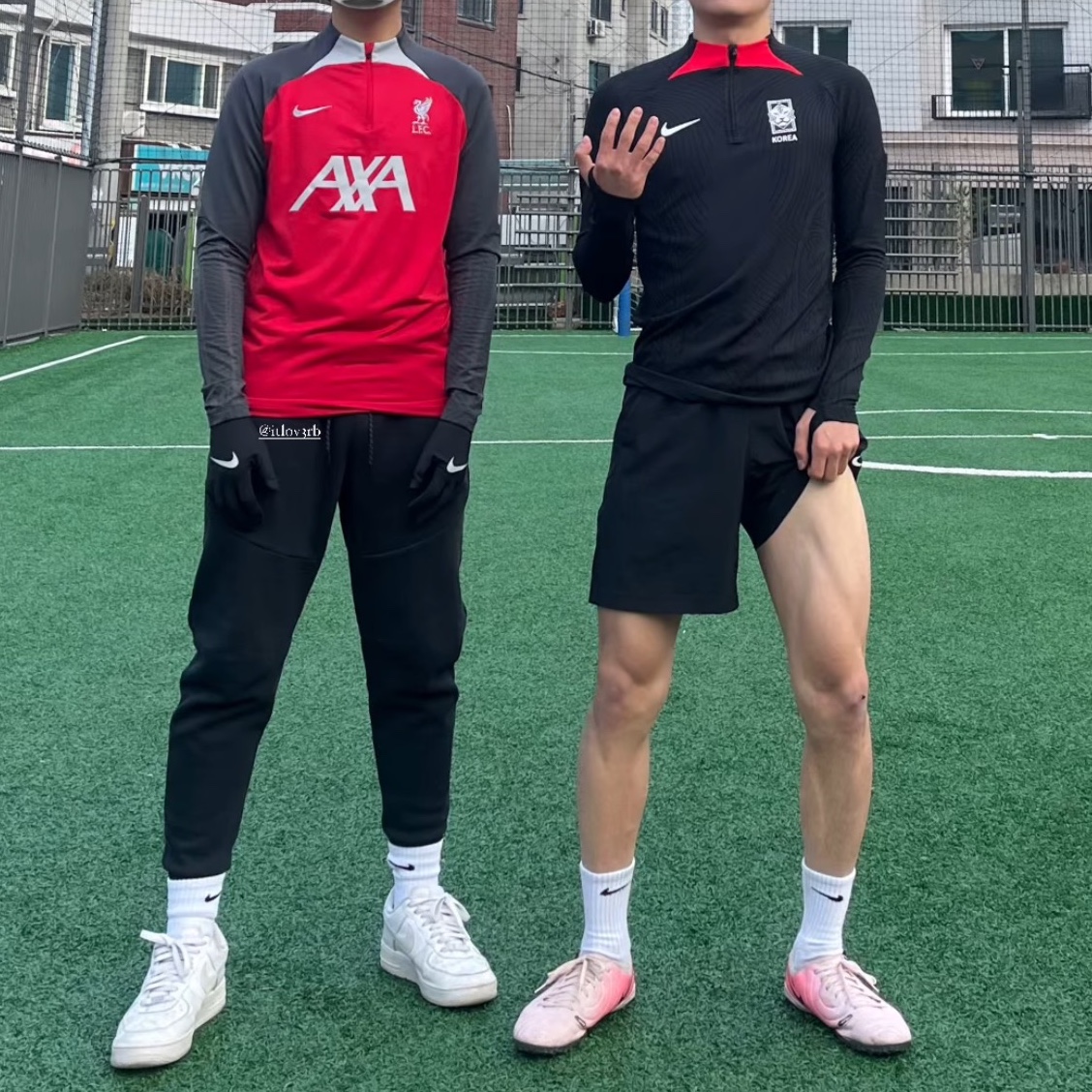 Nike Korea Strike Elite Dri-Fit Knit Soccer Drill Top Black - Asia, Nike Dri-Fit Park 3 Shorts Black 착용 스타일