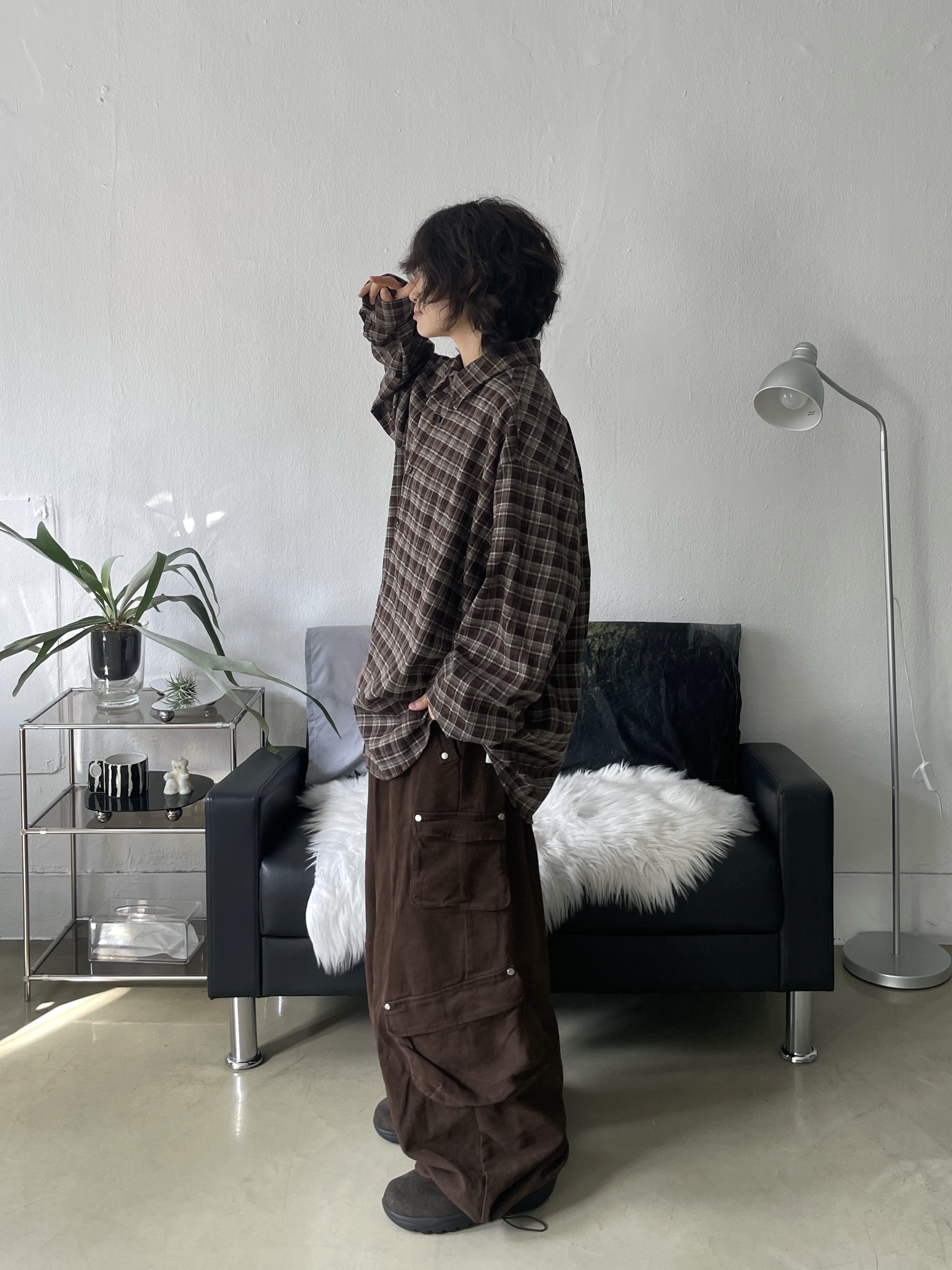 The North Face Buckle Mule Dark Brown 착용 스타일 - 4