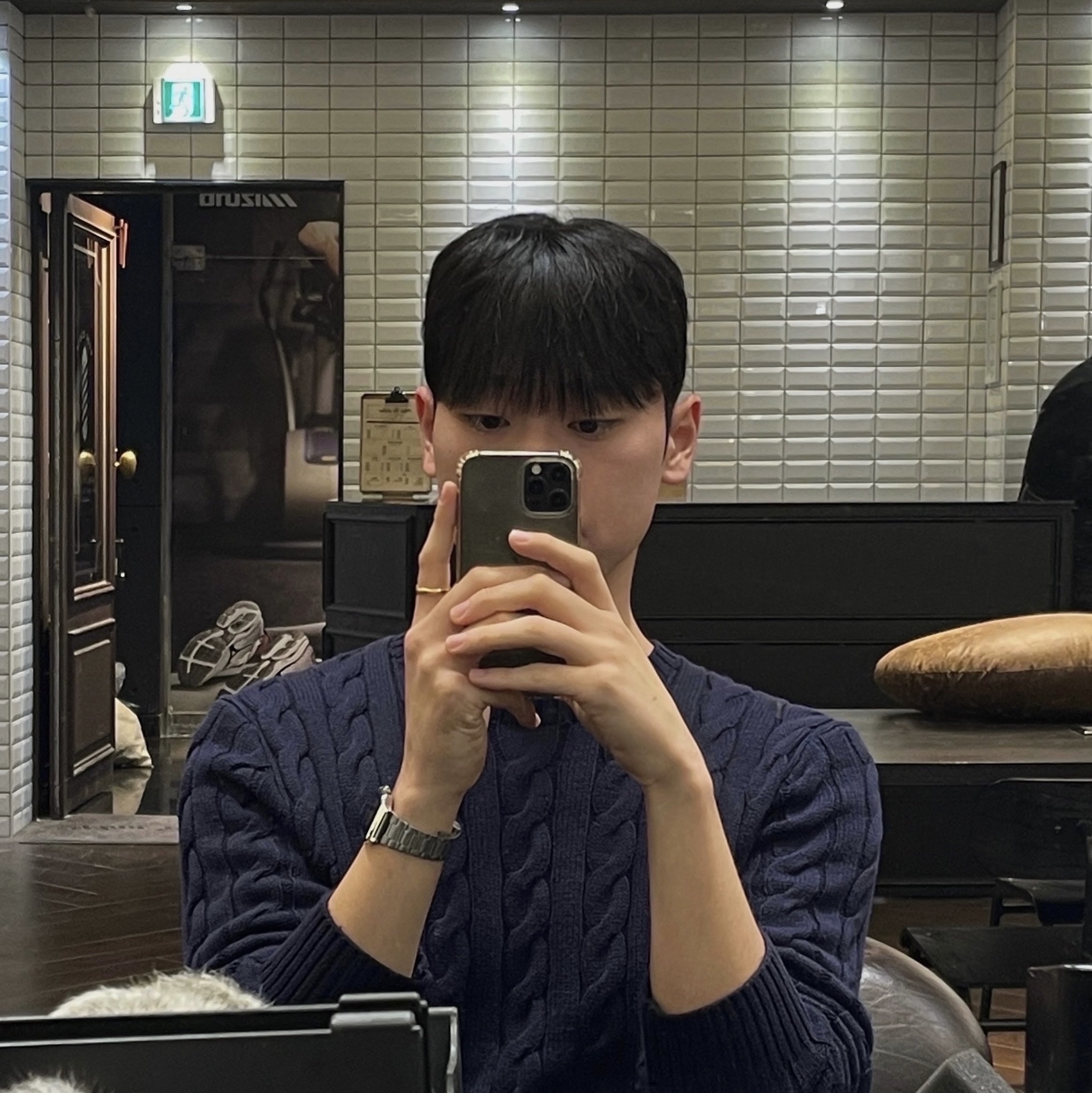 [30%적립] Polo Ralph Lauren Cable Knit Cotton Sweater Hunter Navy 착용 스타일
