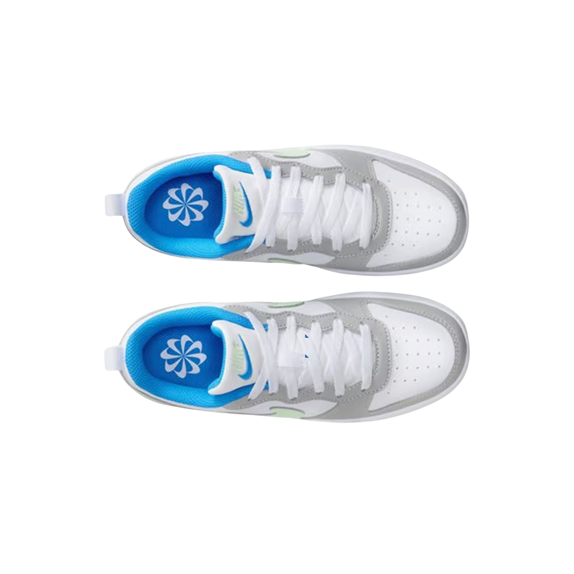 (GS) 나이키 코트 버로우 로우 리크래프트 라이트 아이언 오어 화이트((GS) Nike Court Borough Low Recraft Light Iron Ore White) - 2