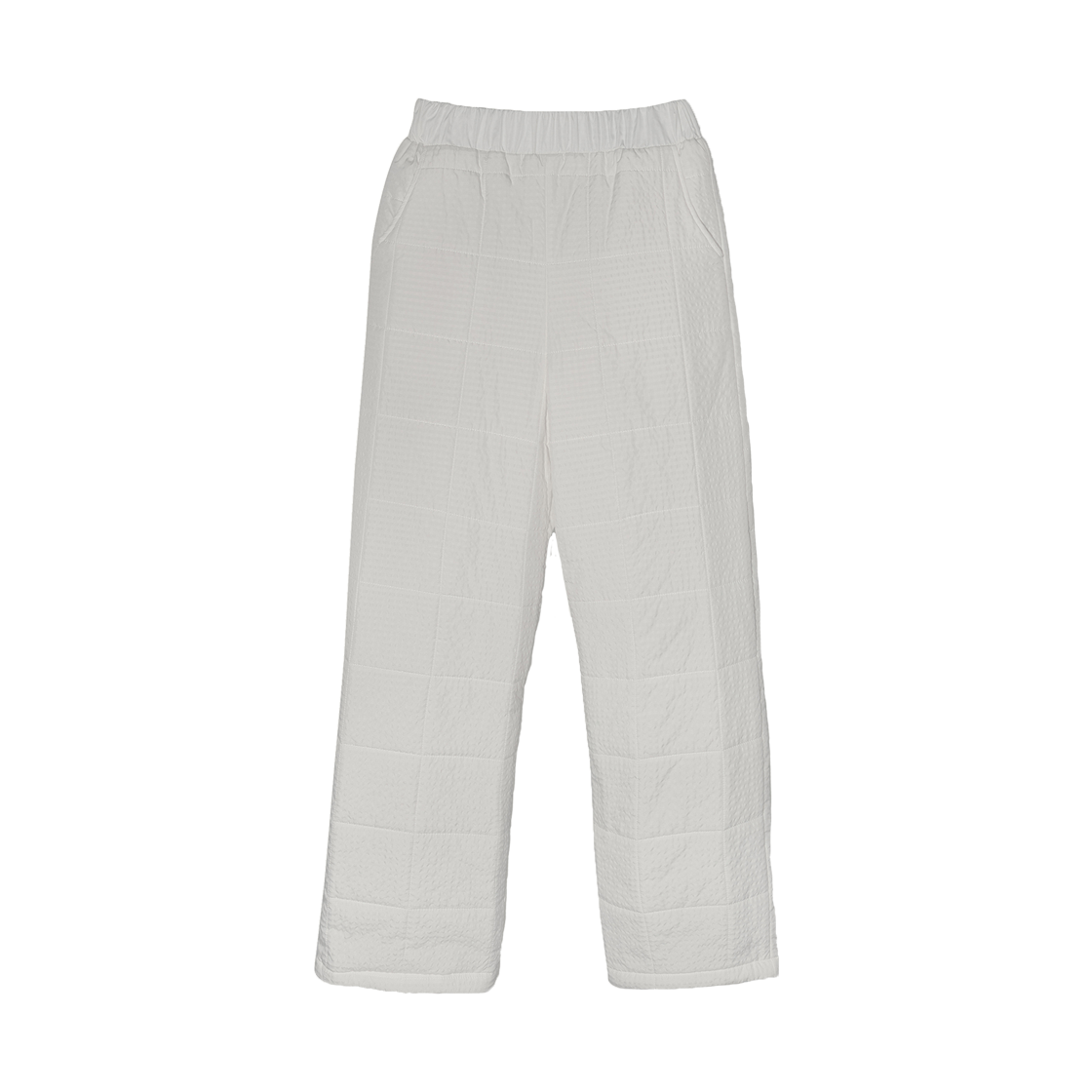 pesto42 Pesto Mountain Quilted Pants Check White