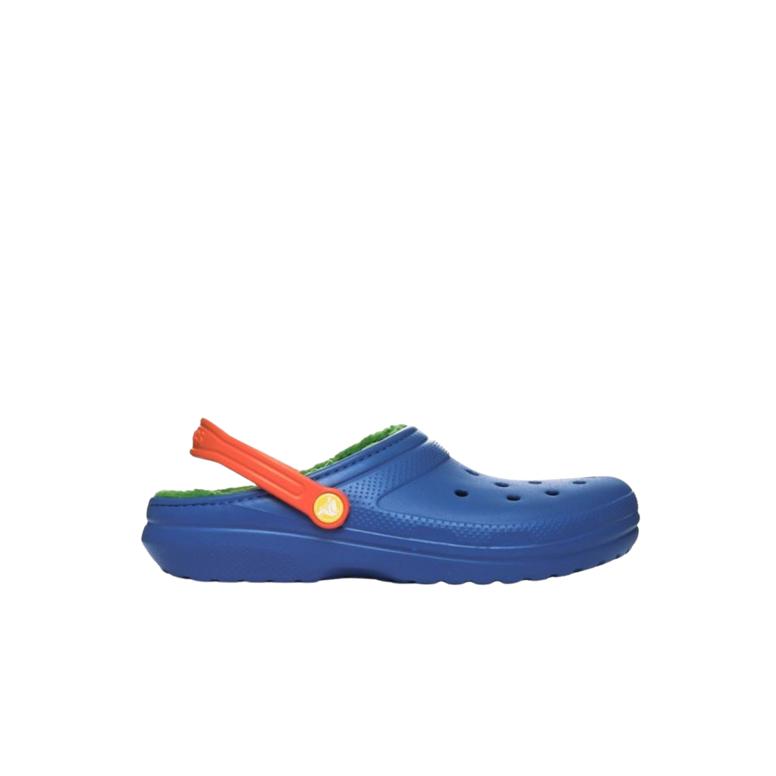 207010-4LB (Kids) Crocs Classic Lined Clog Blue Bolt Multi