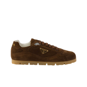 Prada Trail Faded Suede Sneakers Dark Brown