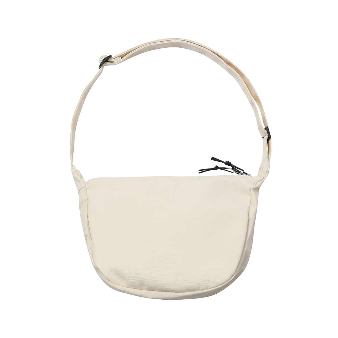 무센트 시그니처 로고 하프문 크로스백 아이보리(MUCENT Signature Logo Halfmoon Cross Bag Ivory) - 2