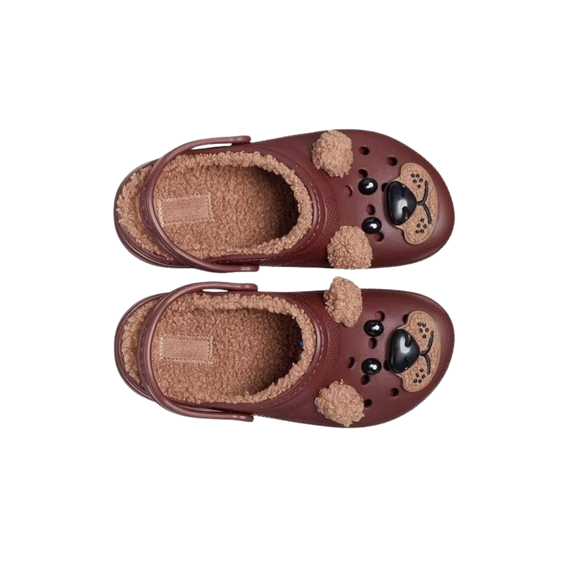 (키즈) 크록스 클래식 라인드 아이 엠 브라운 베어 클로그 다크 클레이((Kids) Crocs Classic Lined I Am Brown Bear Clog Dark Clay) - 2