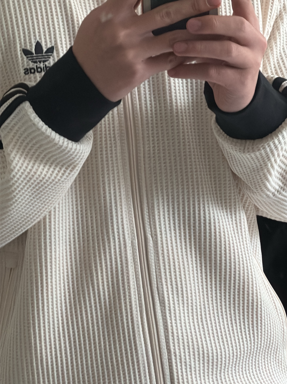 Adidas Waffle Beckenbauer Track Top Wonder White - KR Sizing 착용 스타일