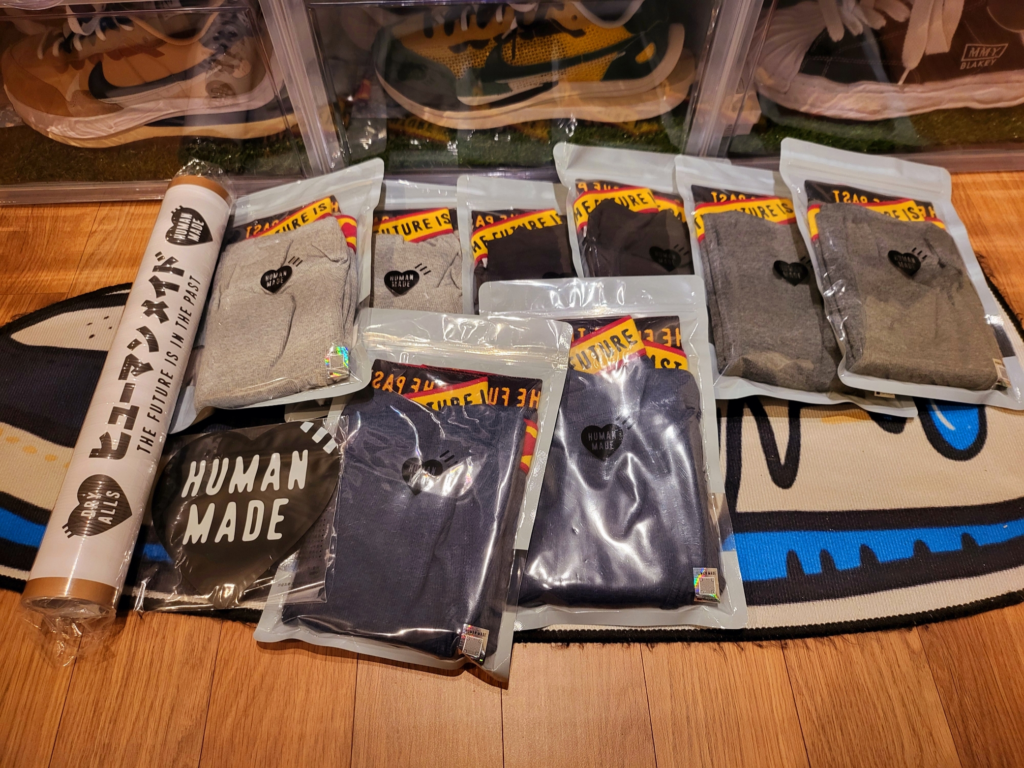 Human made Boxer Brief Black, Human made Boxer Brief Charcoal 착용 스타일