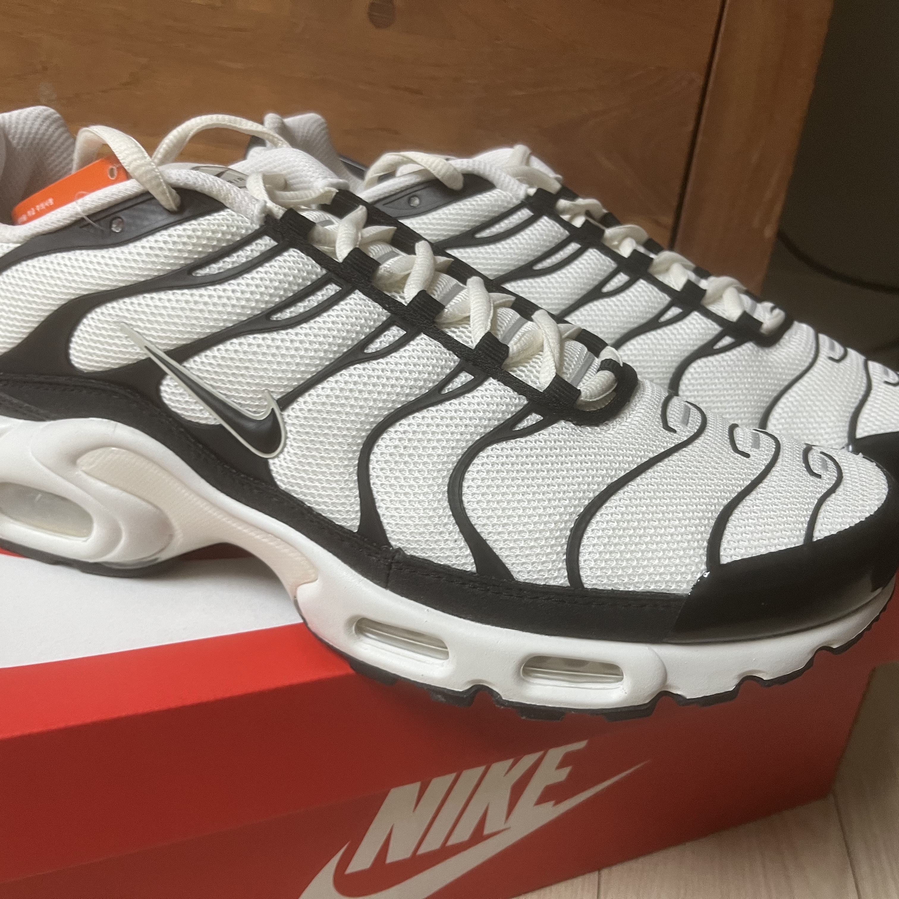 Nike Air Max Plus Essential+ Phantom Black 착용 스타일 - 2