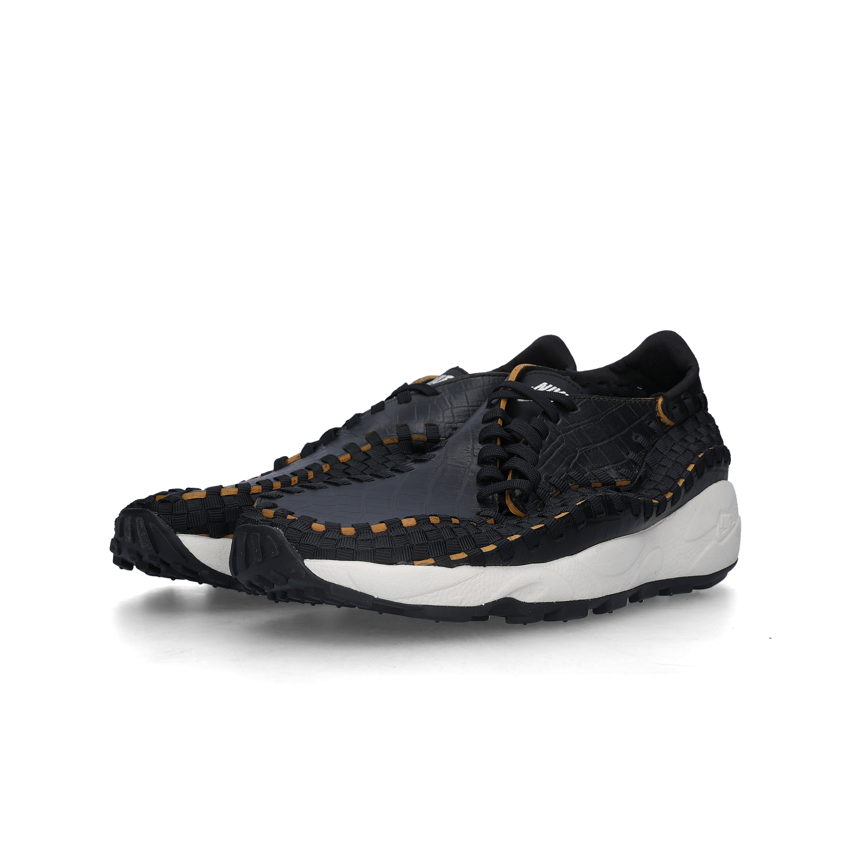 (W) Nike Air Footscape Woven Premium Black Pale Ivory