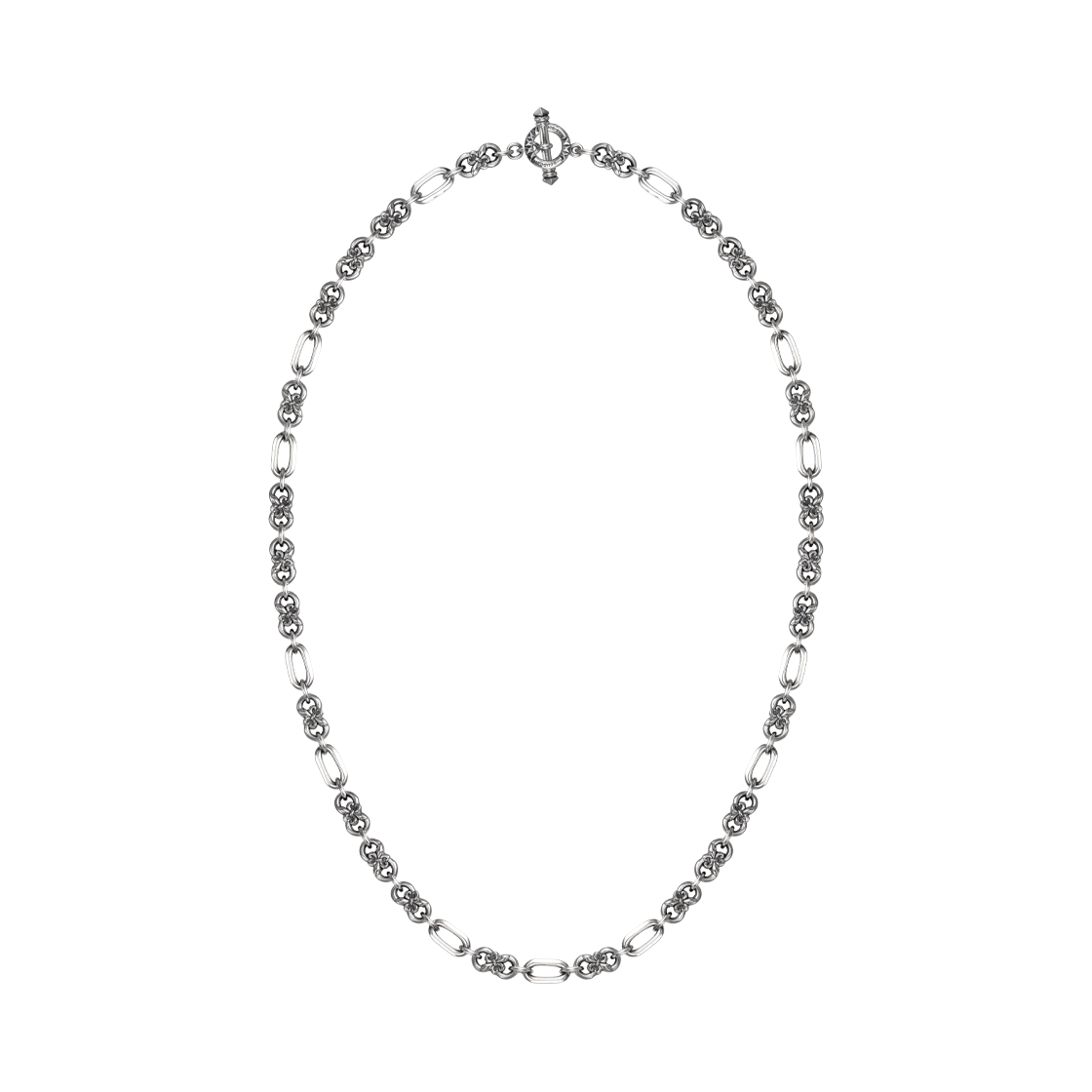 스쿠도 플라워 체인 네클리스 3x1