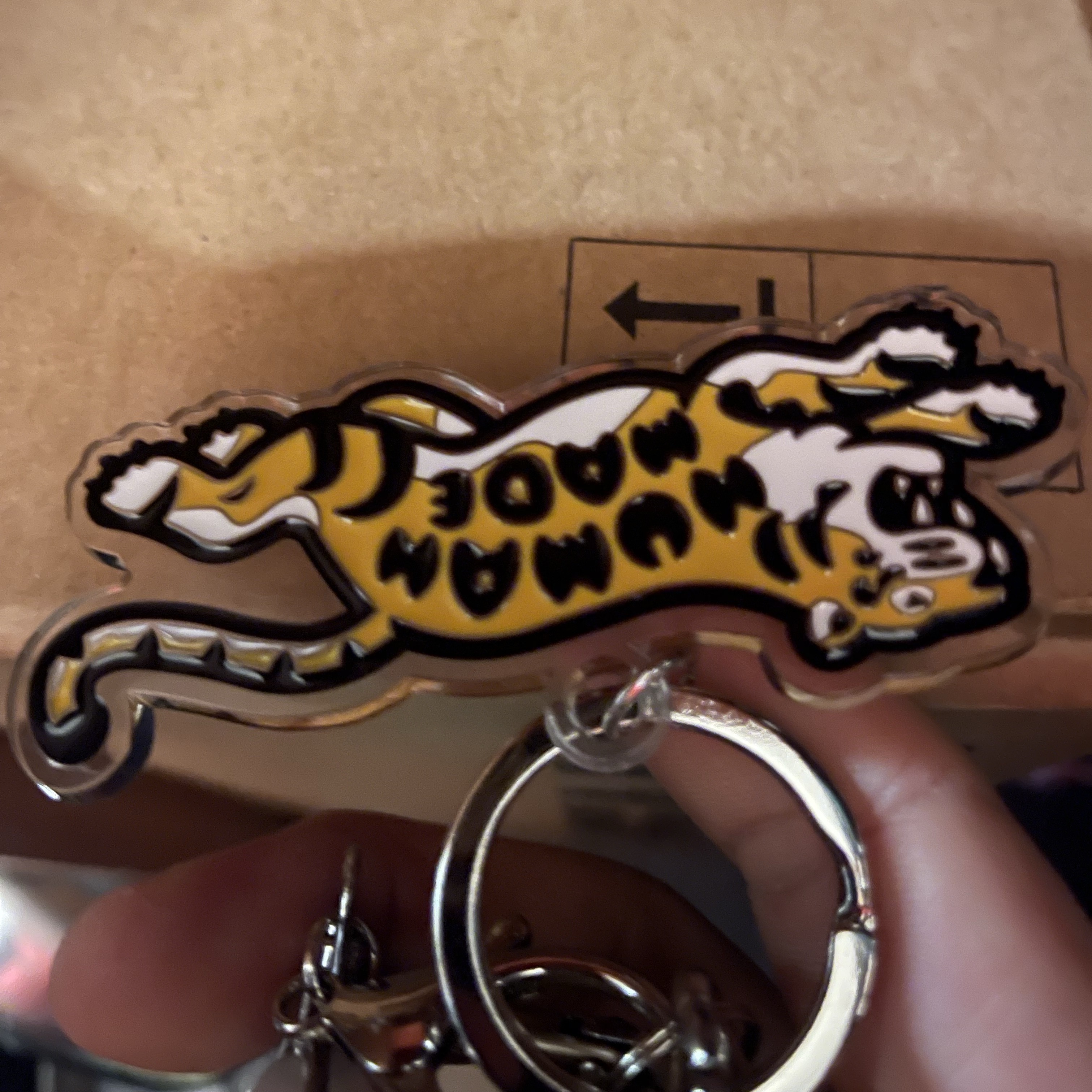 Human Made Animal Keychain #2 Silver 착용 스타일