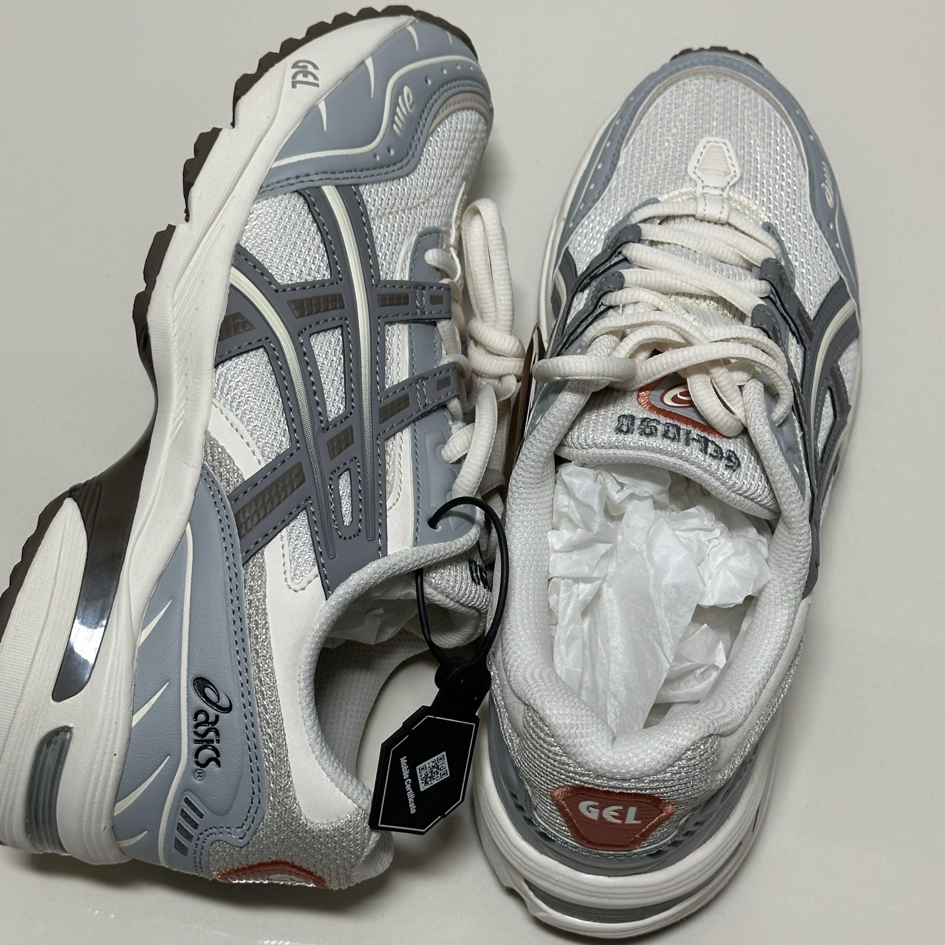 Asics Gel-1090 Blue Grey 착용 스타일 - 2