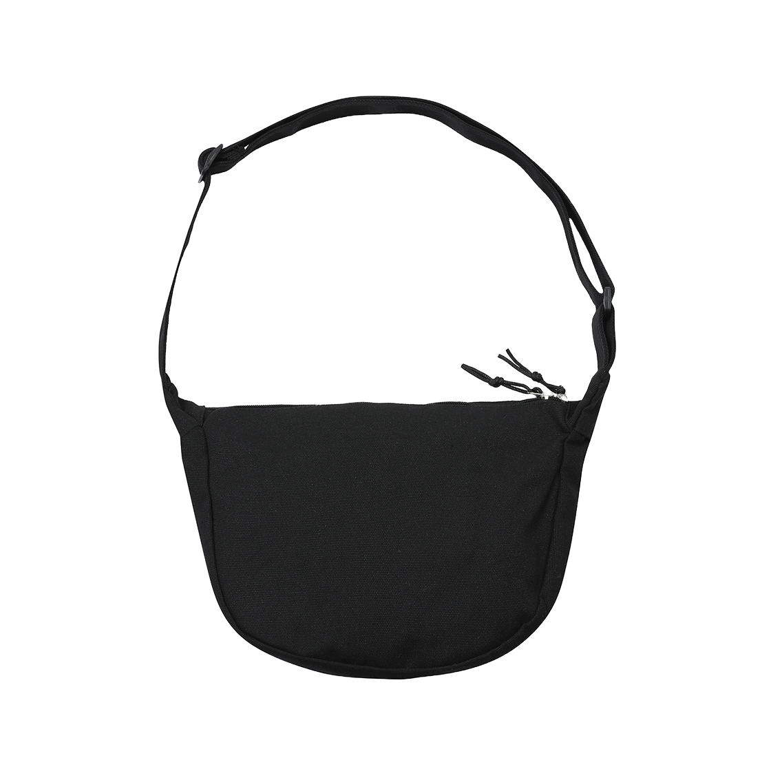무센트 시그니처 로고 하프문 크로스백 블랙(MUCENT Signature Logo Halfmoon Cross Bag Black) - 2