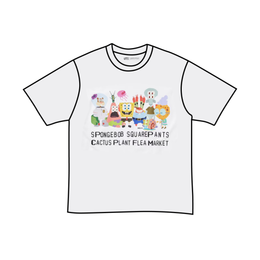 Uniqlo UT x CPFM x SpongeBob Graphic T-Shirt A White - KR