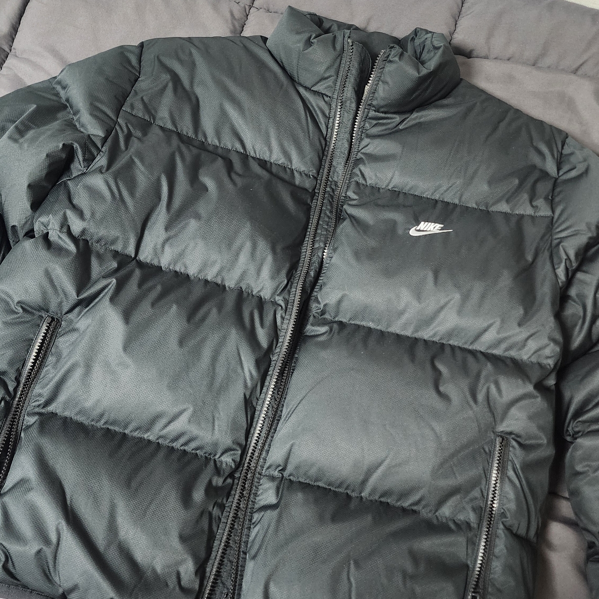 Nike NSW Puffer Jacket Black - Asia 착용 스타일 - 2