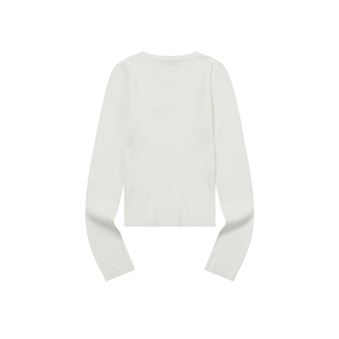 무센트 그리브 라운드넥 크롭 골지 니트 화이트(MUCENT Greave R-Neck Crop Rib Knit White) - 2