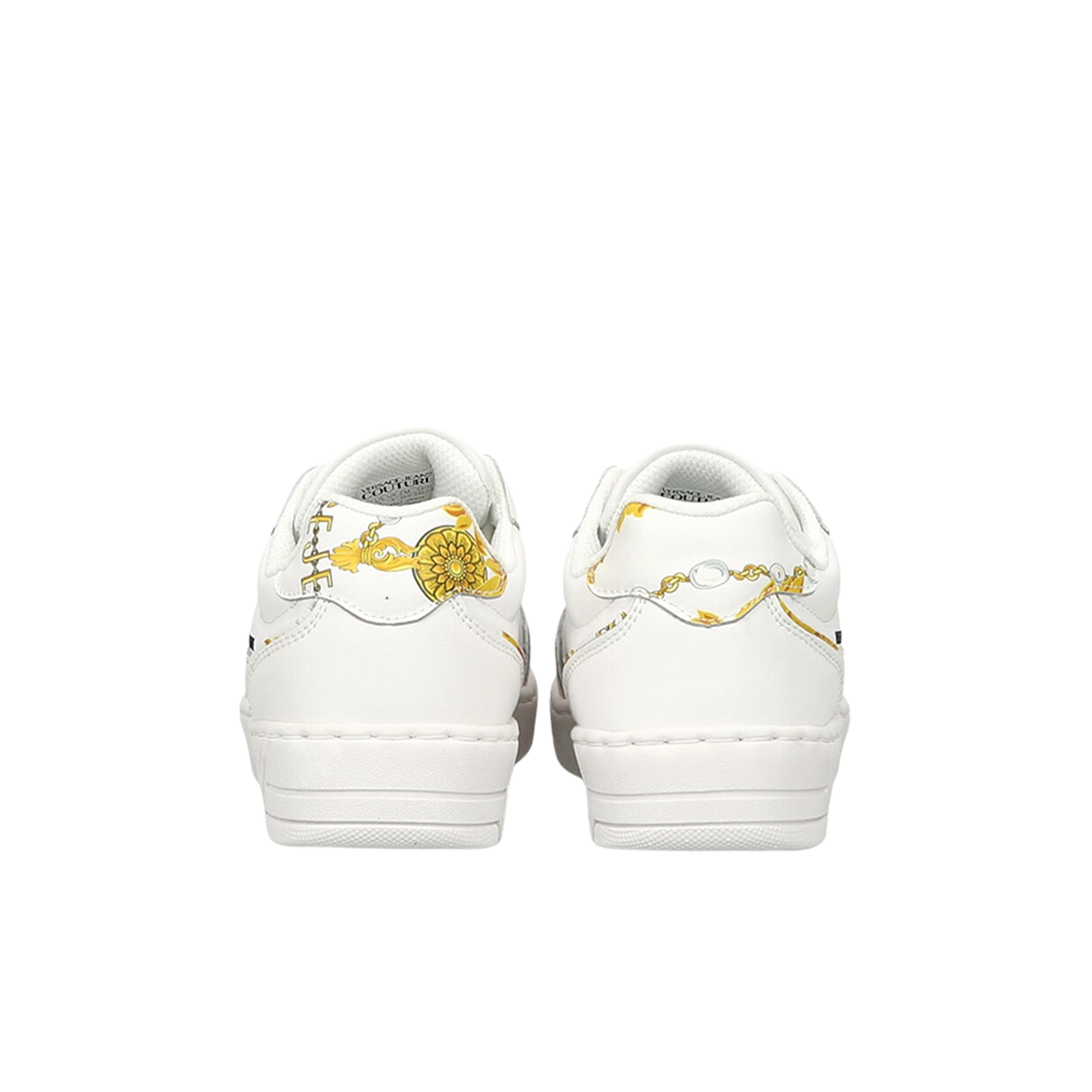 (W) 베르사체 진 꾸뛰르 바로코 프린트 스니커즈 화이트 골드((W) Versace Jeans Couture Barocco Print Sneakers White Gold) - 3
