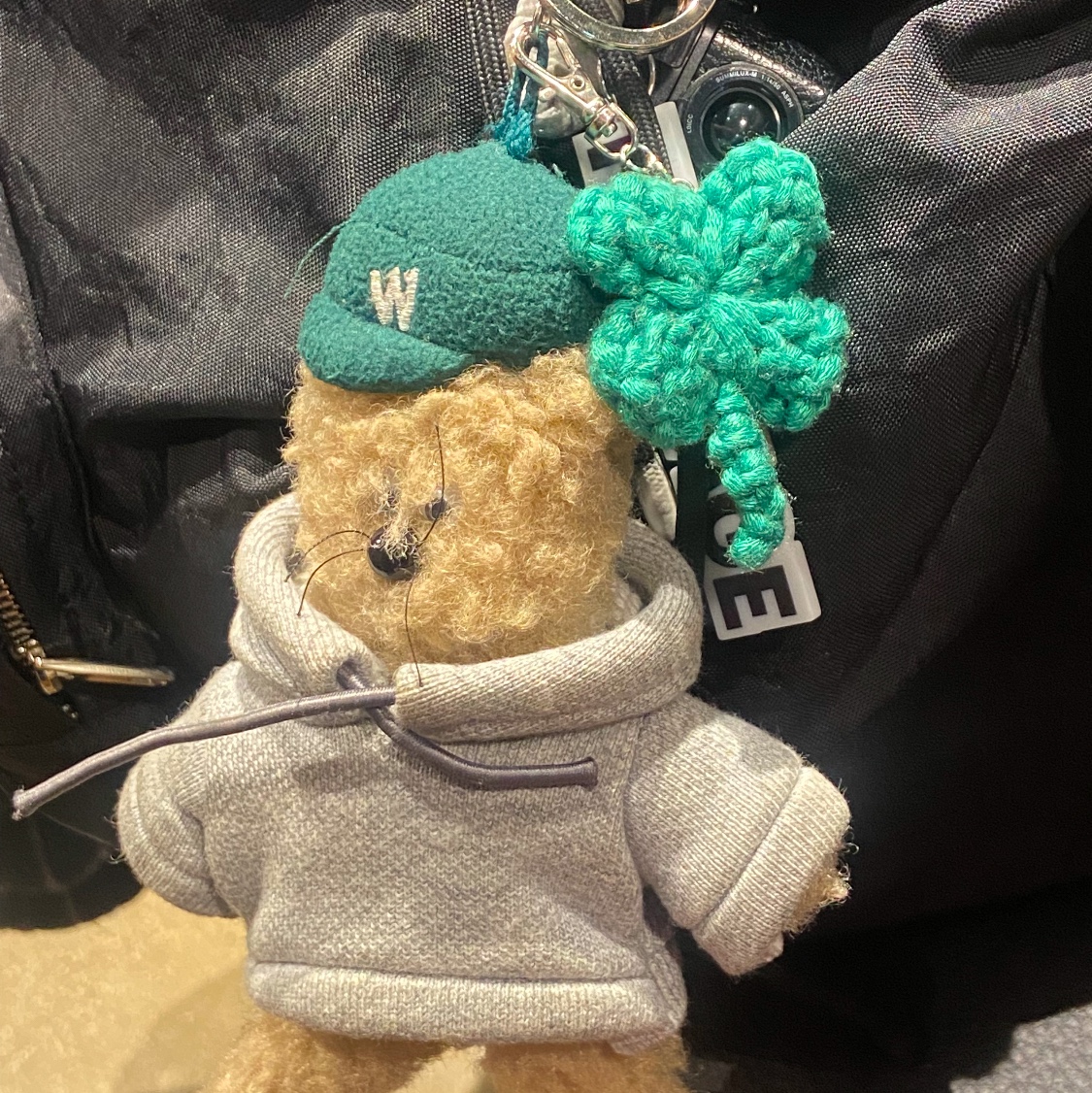 Monamhee x Choi Woo Shik Wooshikhee Keyring Brown 착용 스타일