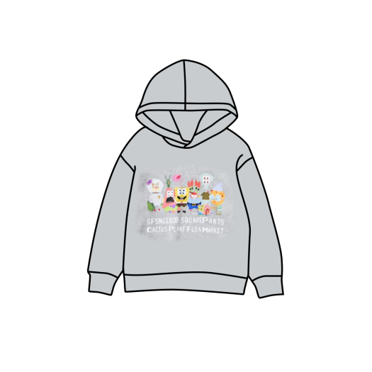 (Kids) Uniqlo UT x CPFM x SpongeBob Sweat Pull Parka A Gray - KR