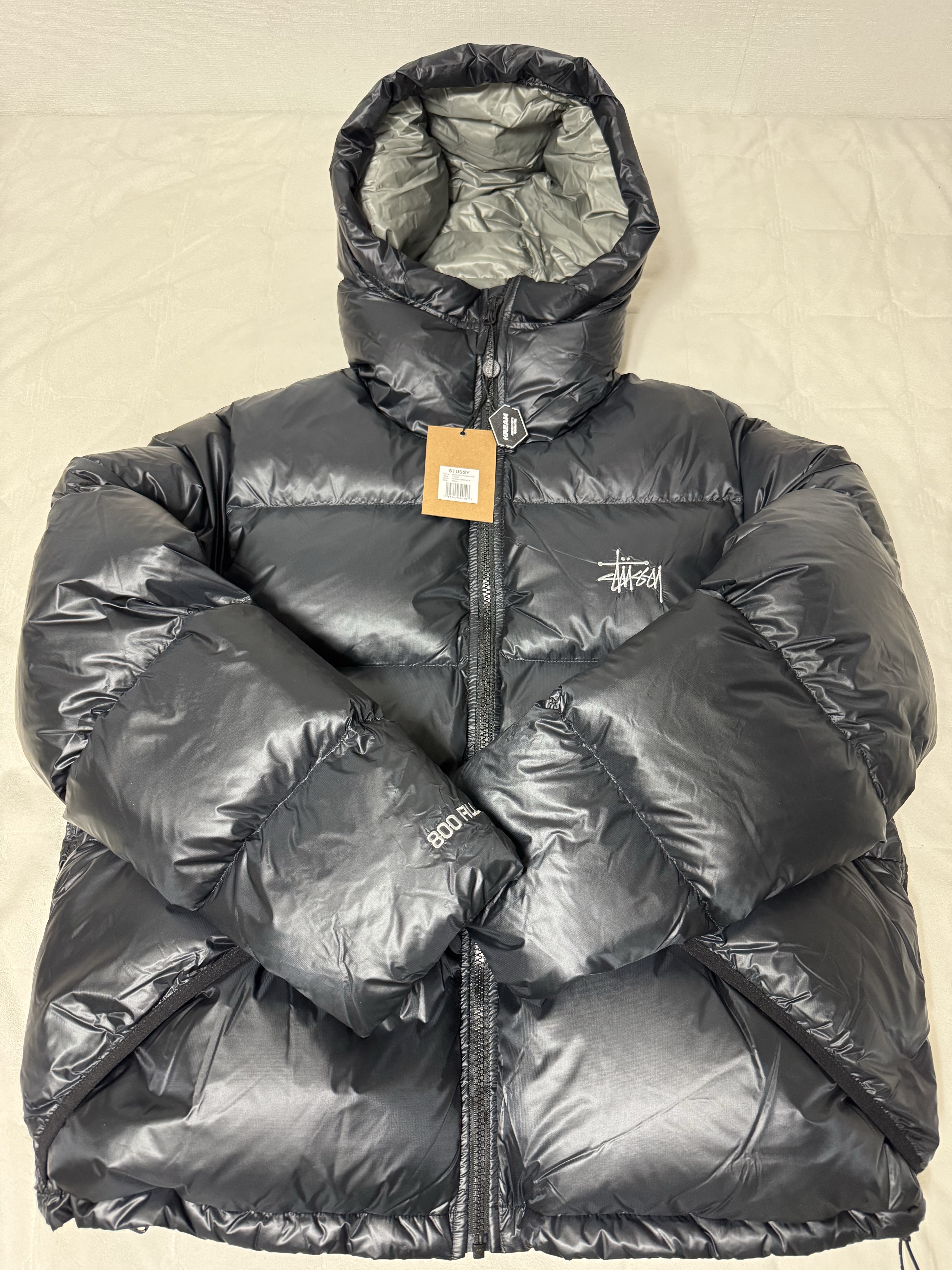 Stussy Down Parka Micro Ripstop Phantom Black 착용 스타일