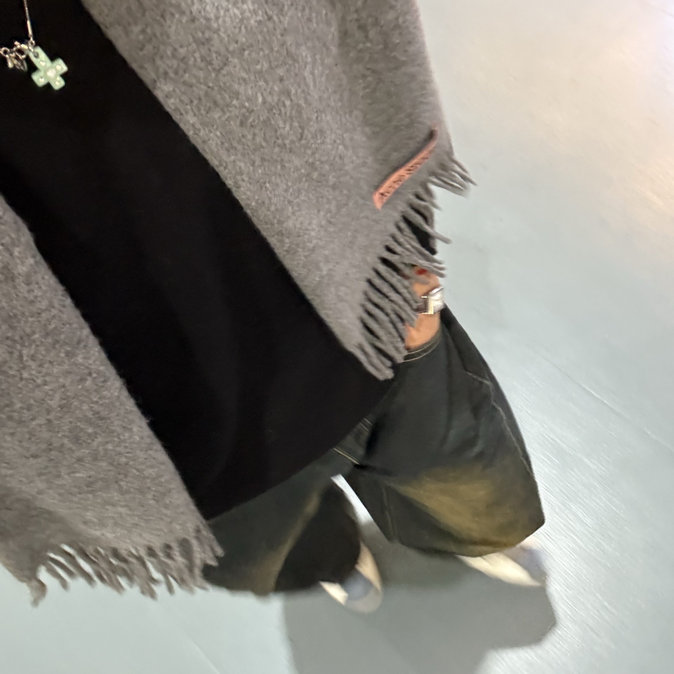 Nff Crossway Pearl Necklace Mint, Acne Studios Skinny Wool Muffler Grey Melange 착용 스타일