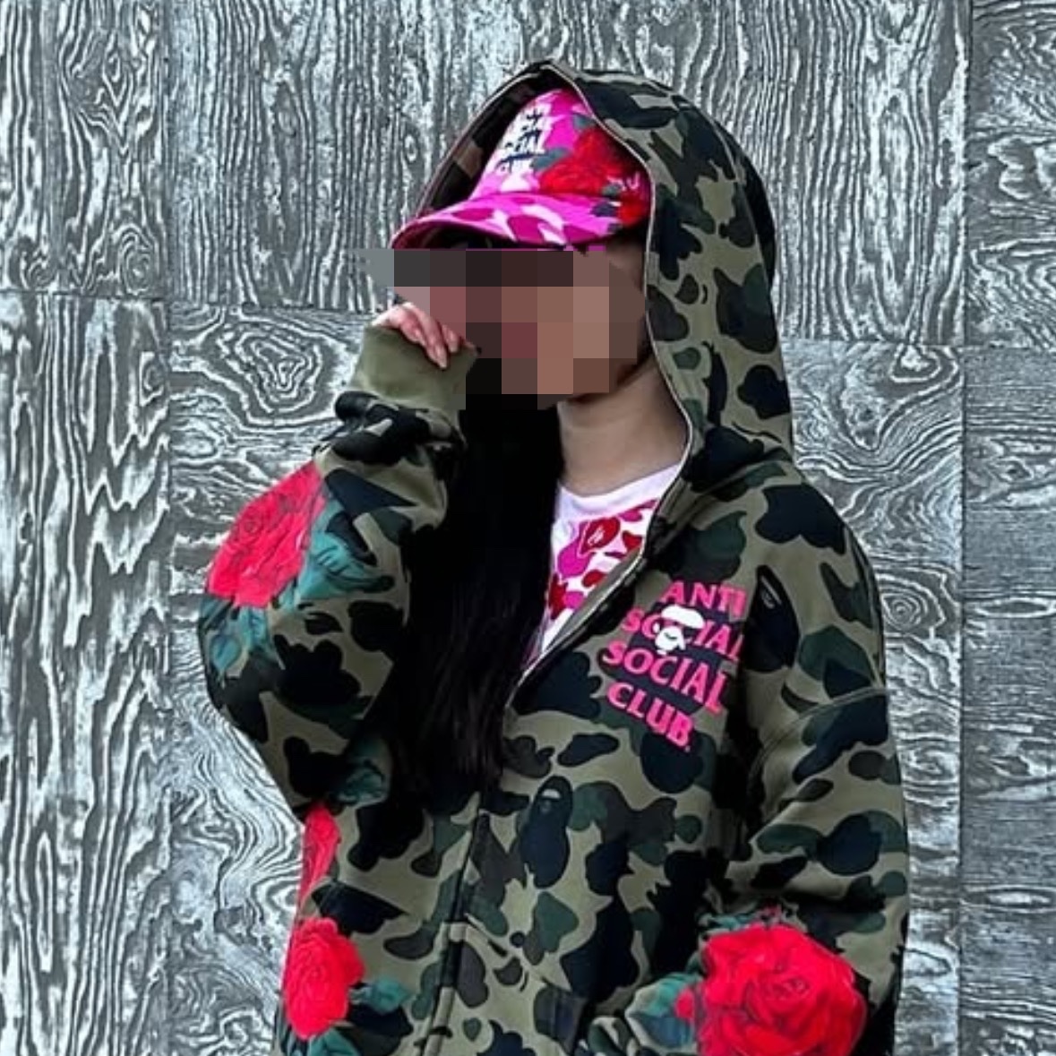 BAPE x Anti Social Social Club Mesh Cap Yellow 착용 스타일
