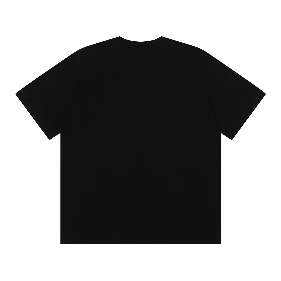 무센트 하트 레터링 반팔 티 블랙 레드 프린티드(MUCENT Heart Lettering Half T Black Red Printed) - 2