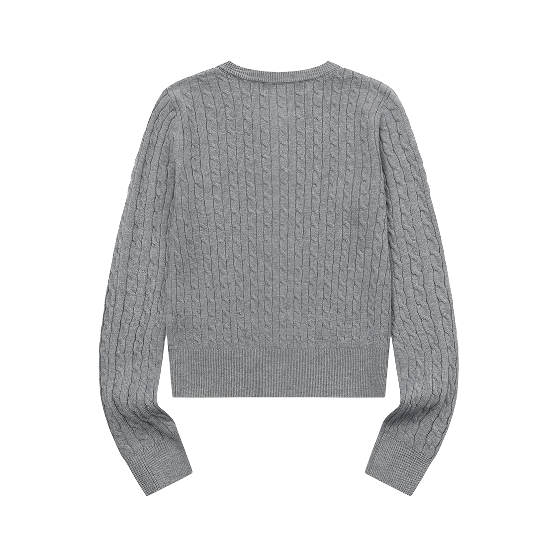 무센트 아디안 버튼 크롭 니트 가디건 그레이(MUCENT Adian Button Crop Knit Cardigan Gray) - 2