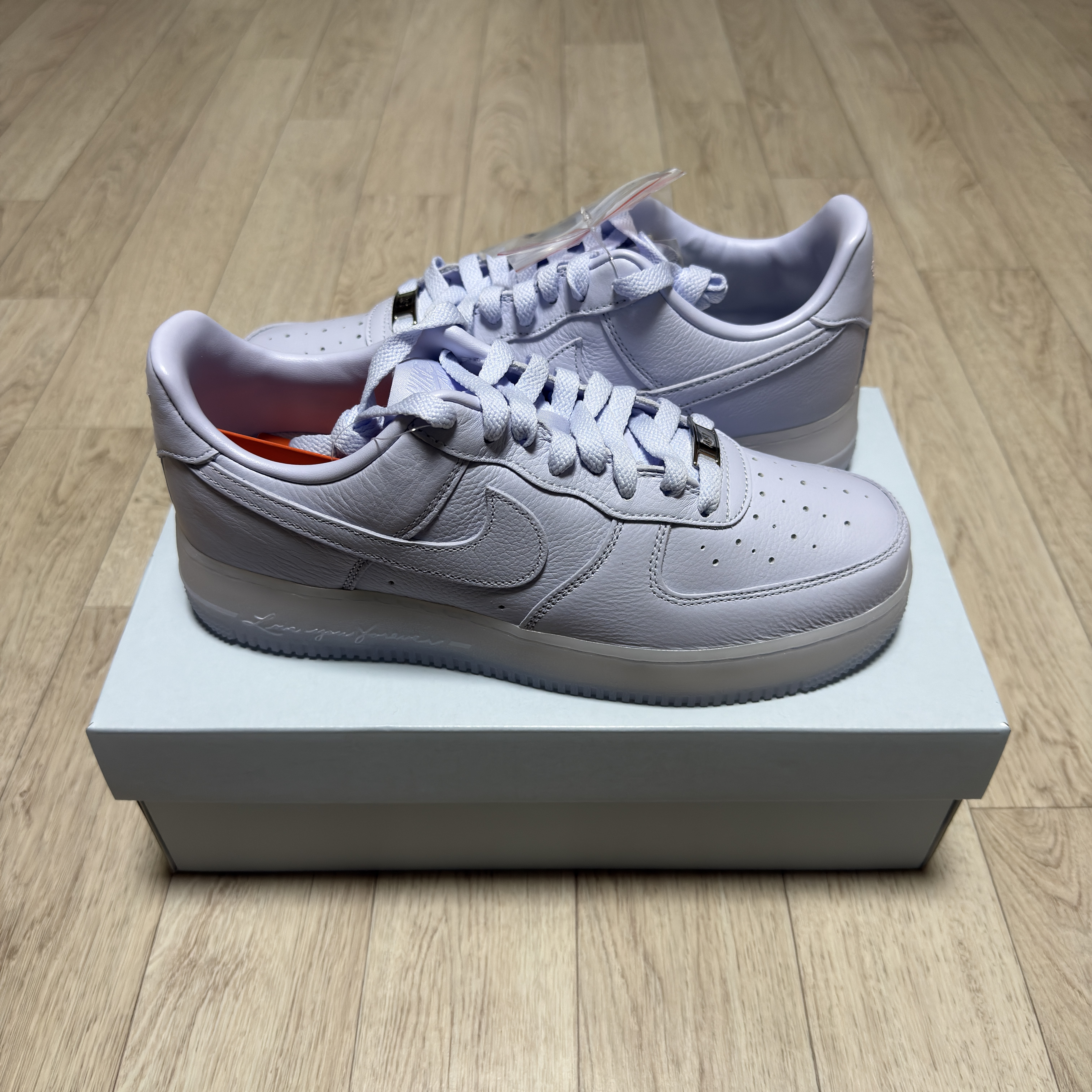 Nike x Drake Nocta Air Force 1 Low SP Certified Lover Boy Palest Purple Cobalt Tint 착용 스타일