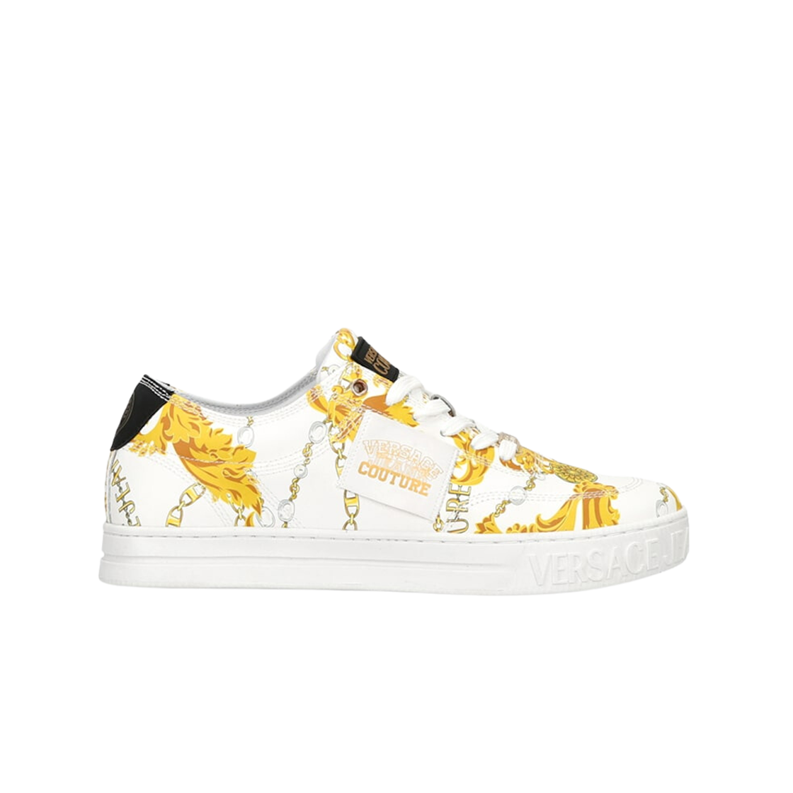베르사체 진 꾸뛰르 코트 88 바로코 프린트 화이트 골드(Versace Jeans Couture Court 88 Barocco Print White Gold)