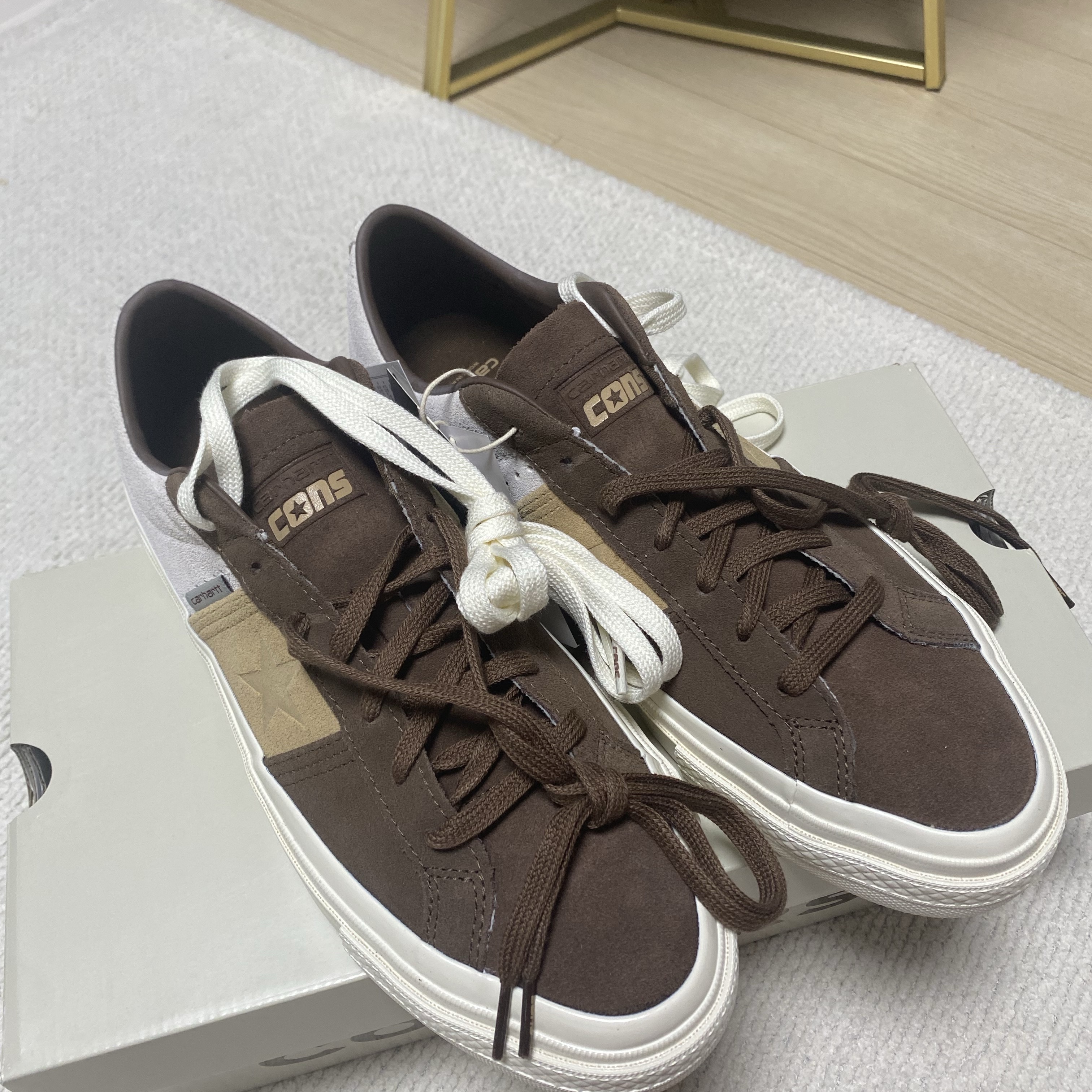 Converse Cons x Carhartt WIP One Star Academy Pro Ox Dark Earth Starfish 착용 스타일 - 3