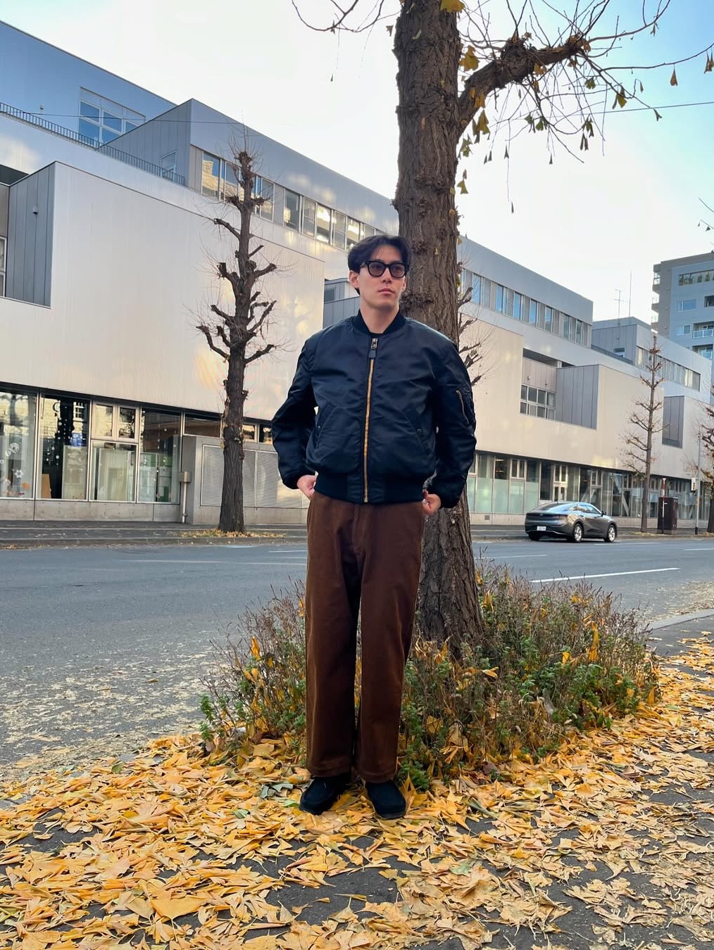 Avirex 7522 Ma-1 Jacket Black - 24FW 착용 스타일