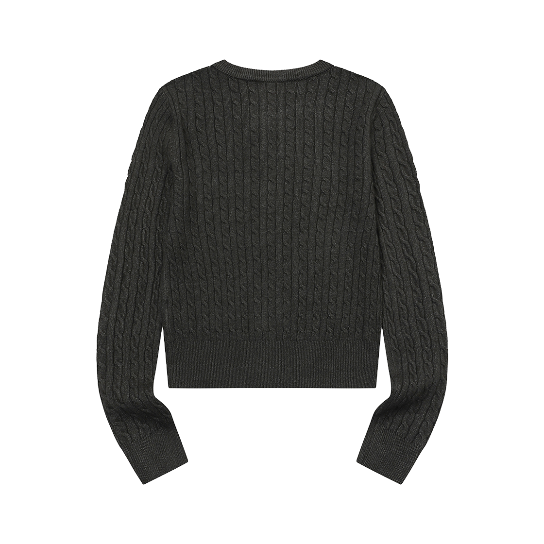무센트 아디안 버튼 크롭 니트 가디건 차콜(MUCENT Adian Button Crop Knit Cardigan Charcoal) - 2