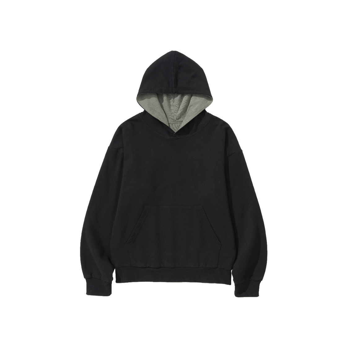 랩트웰브 리버시블 피그먼트 후디 피그먼트카키+ 블랙(LAB TWELVE Reversible Pigment Hood Pigment Khaki + Black) - 2