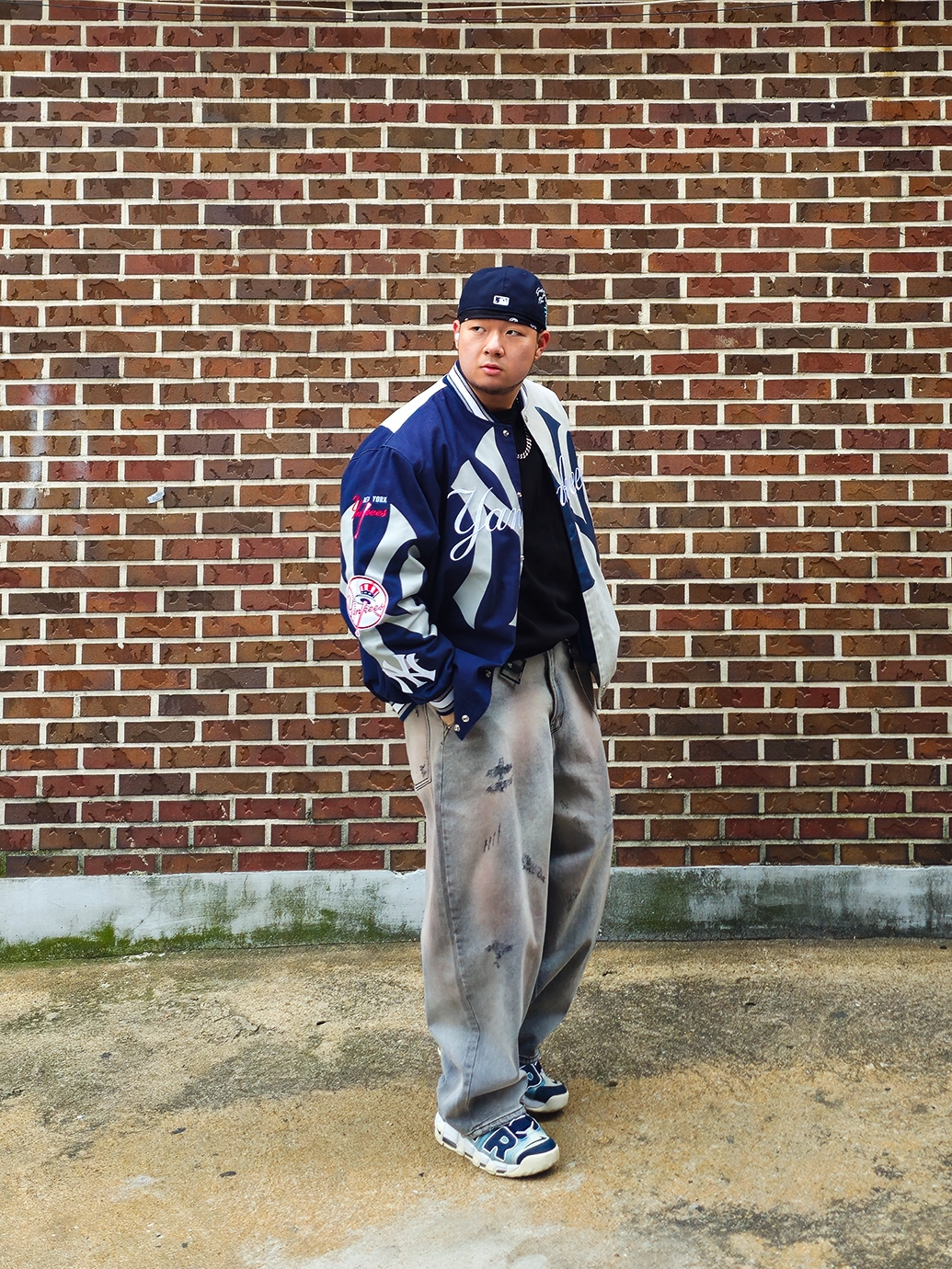 Nike Air More Uptempo 96 Denim 착용 스타일 - 4