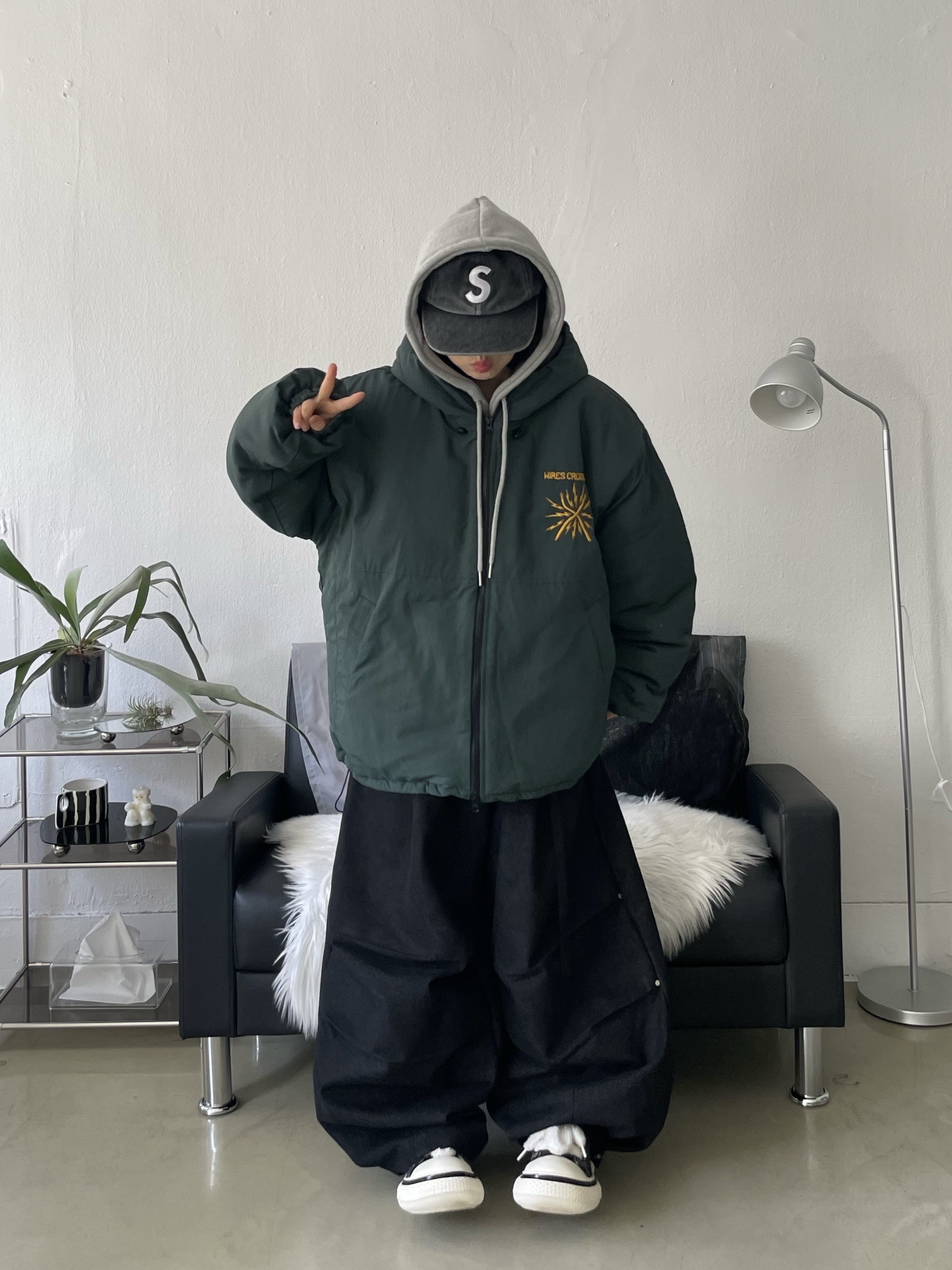 Supreme Pigment Canvas S Logo 6-Panel Black - 23SS, Carhartt Canvas Cap Carhartt Brown 착용 스타일 - 1