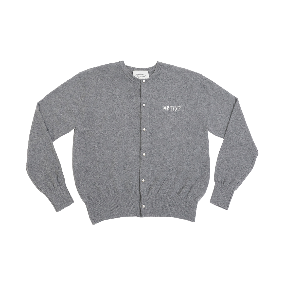 トップス Artist komplex PEARL ROUND CARDIGAN 아티스트컴플렉스 아티스트 진주 라운드 가디건 스카이블루
