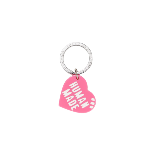 Human Made Heart Keyring Pink