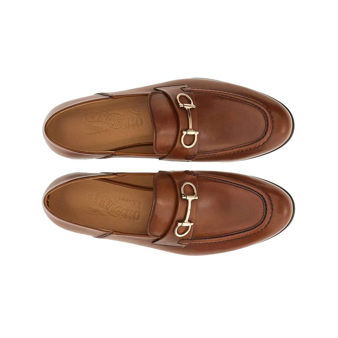 (W) 페라가모 간치니 오너먼트 뮬 로퍼 몰겐슨 브라운 - D((W) Ferragamo Gancini Ornament Mule Loafer Mogensen Brown - D) - 2