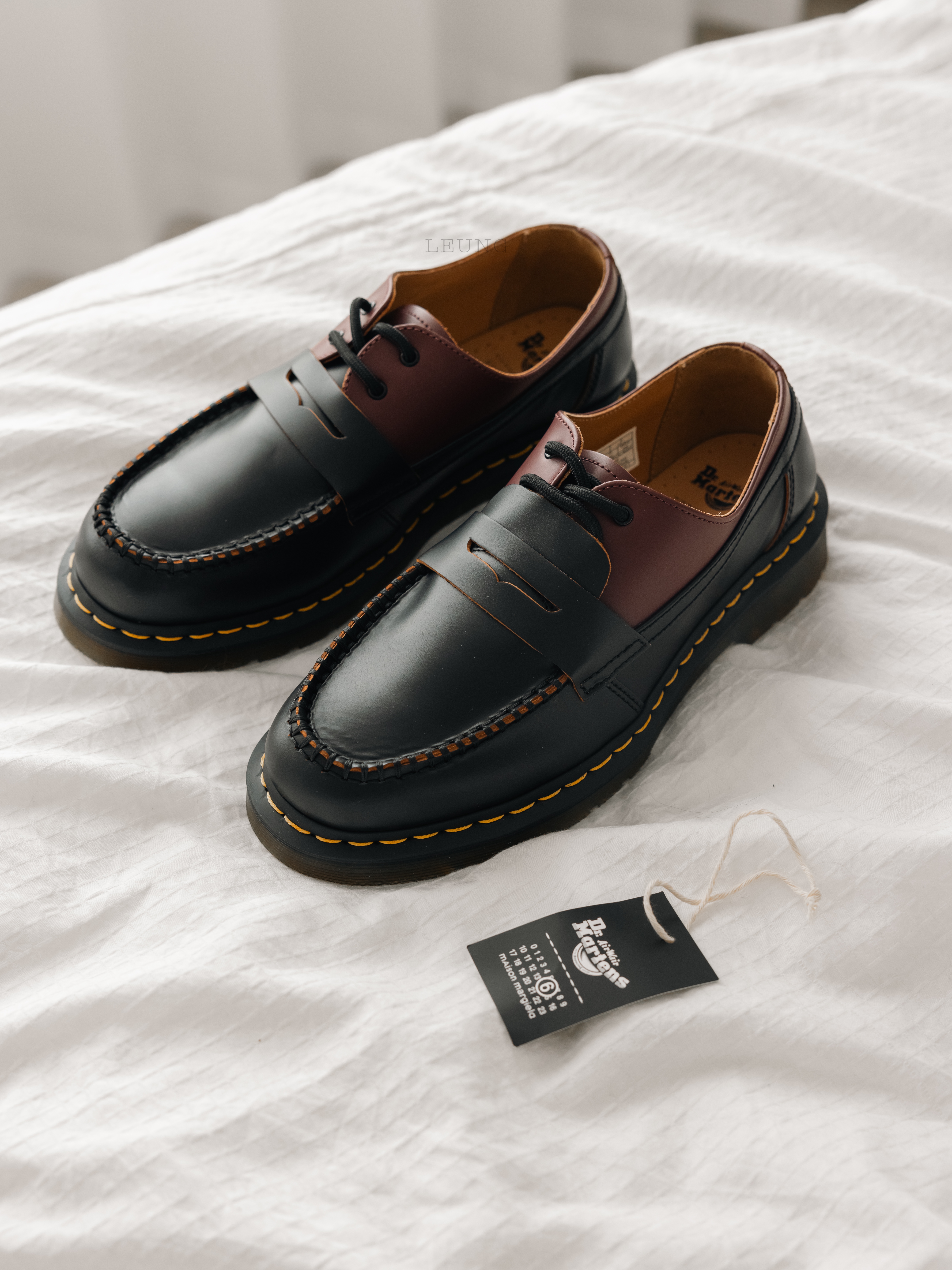 Dr. Martens x MM6 Maison Margiela 1461/Penton Twist Vintage Smooth Virginia Multi 착용 스타일 - 1