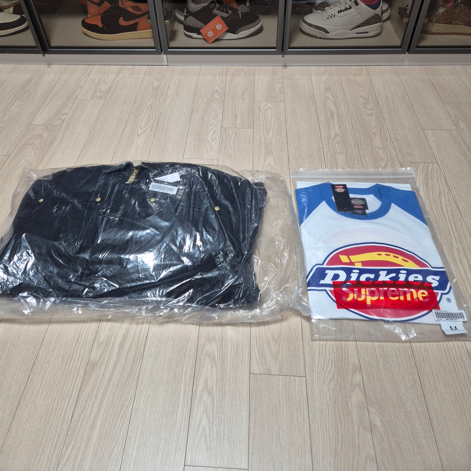 Supreme x Dickies Hooded Work Jacket Black - 24FW 착용 스타일 - 1