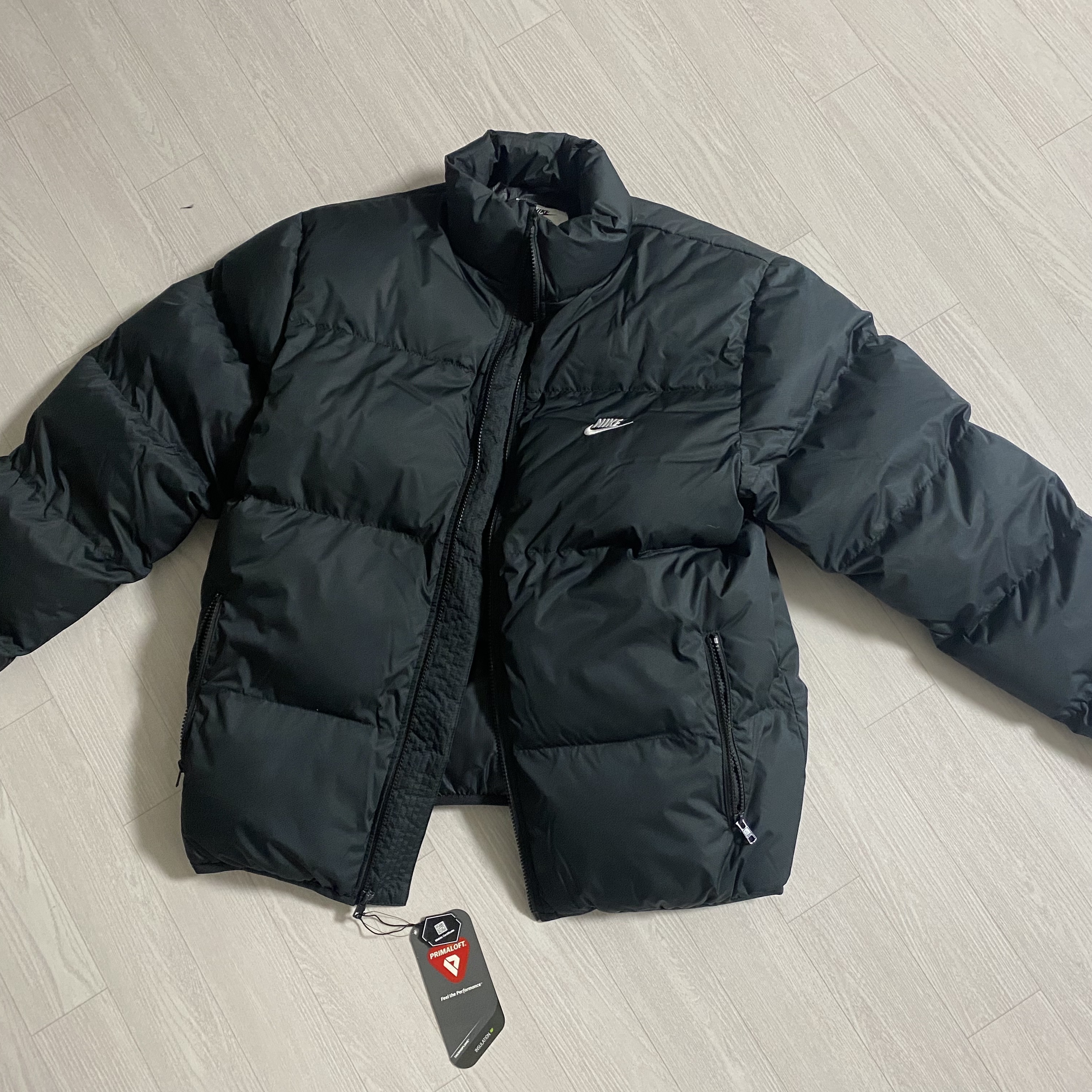 Nike NSW Puffer Jacket Black - Asia 착용 스타일