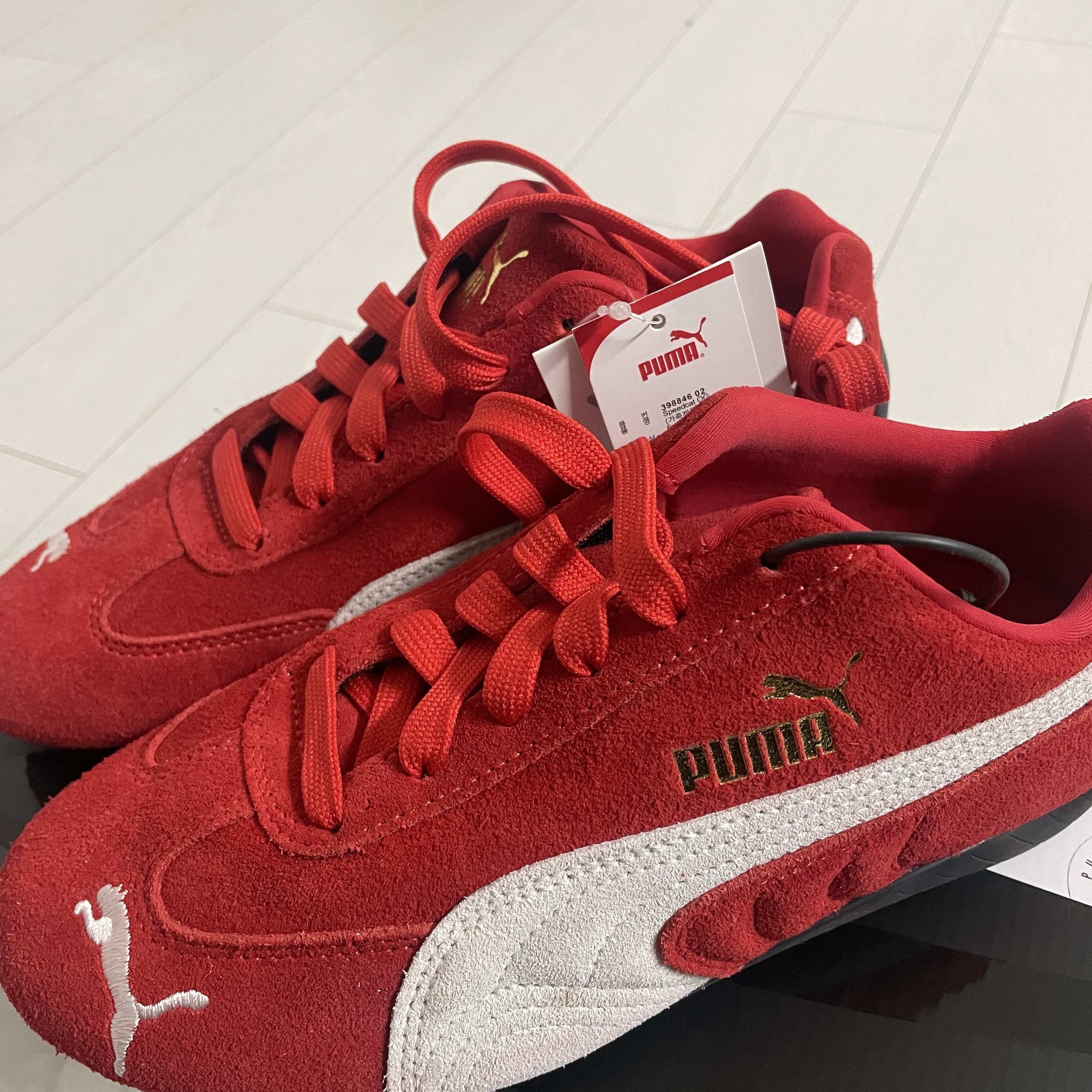 Puma Speedcat OG Red White 착용 스타일