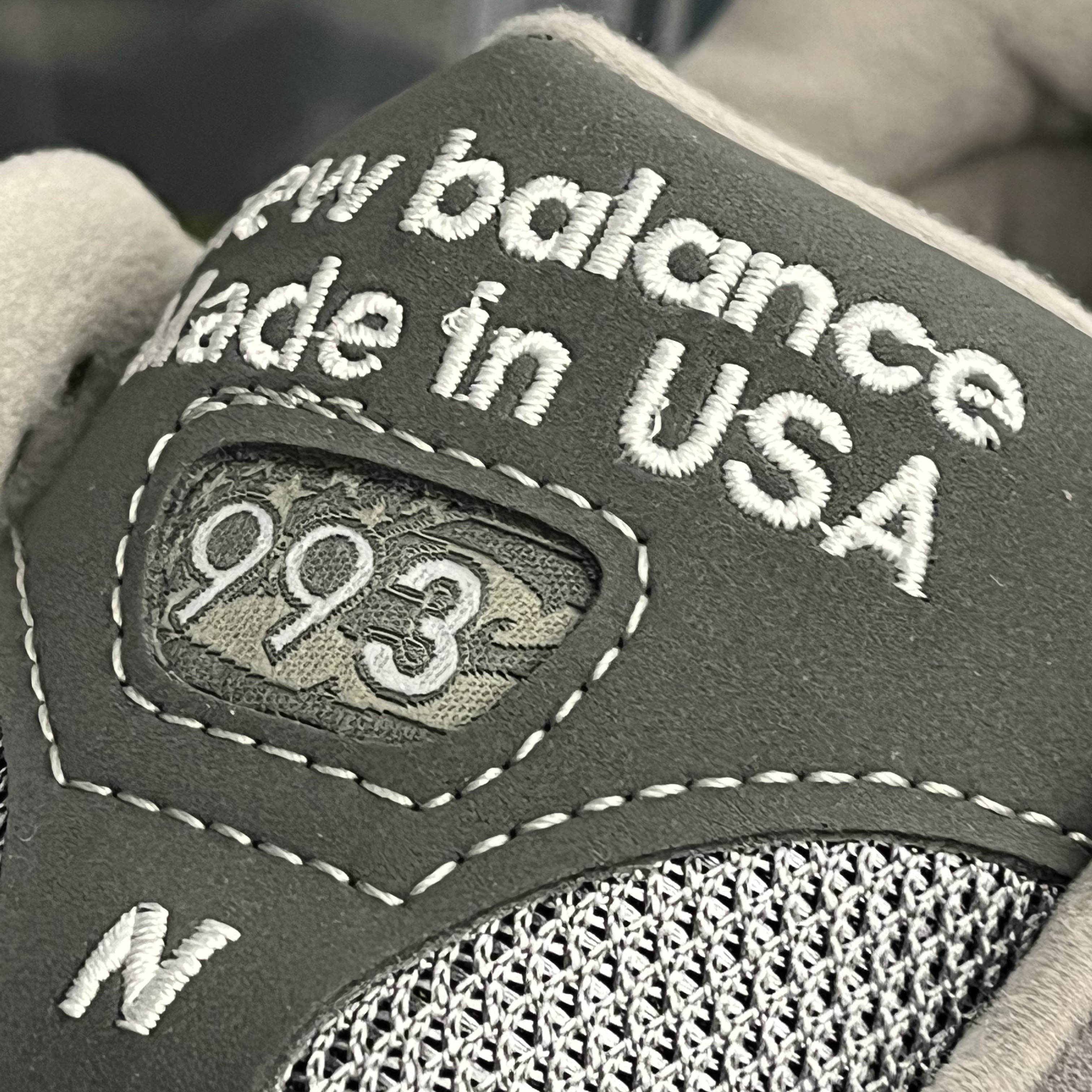 New Balance 993 Made in USA Grey - D Standard 착용 스타일 - 2