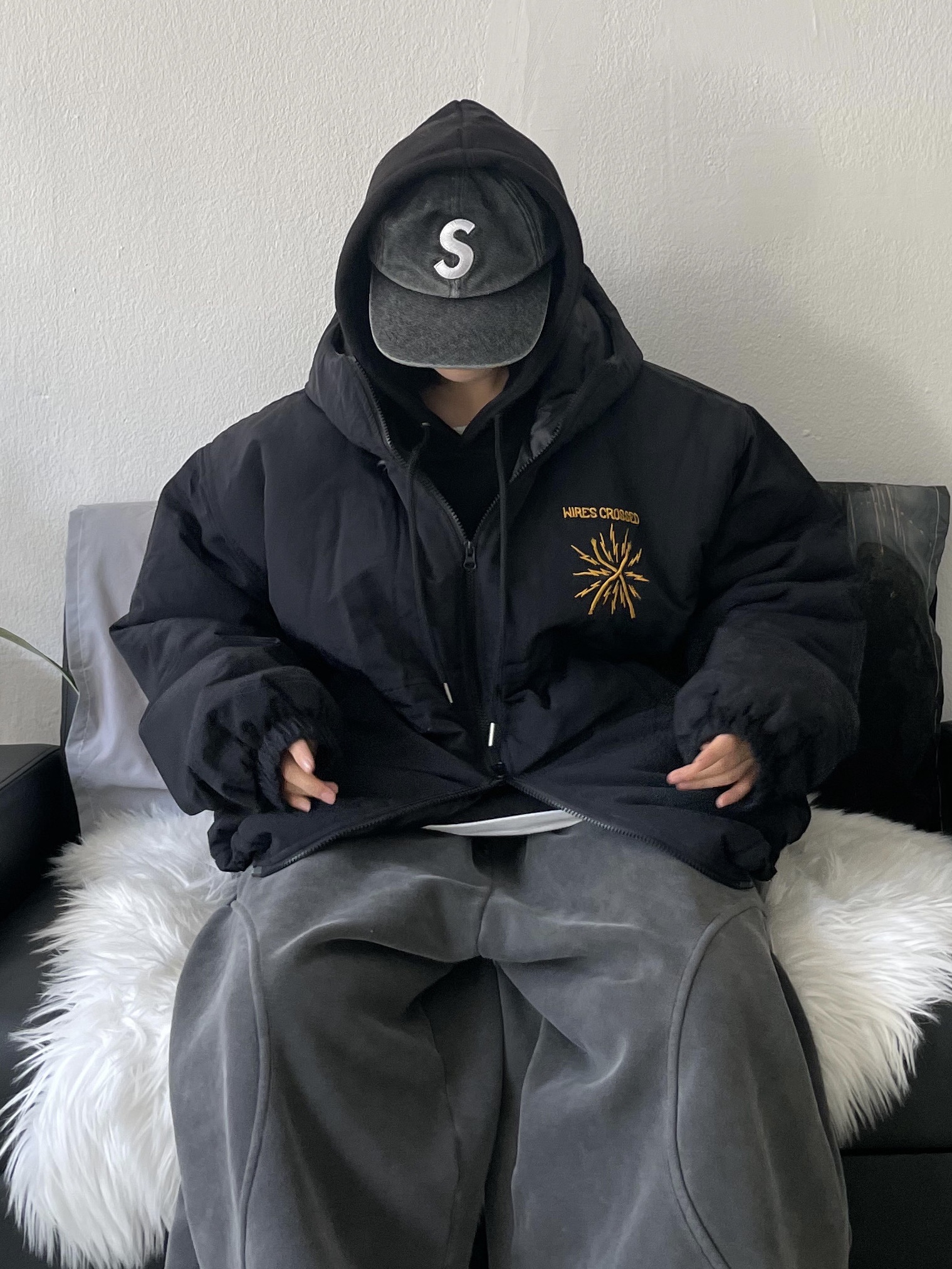 Supreme Pigment Canvas S Logo 6-Panel Black - 23SS, Carhartt Canvas Cap Carhartt Brown 착용 스타일 - 10