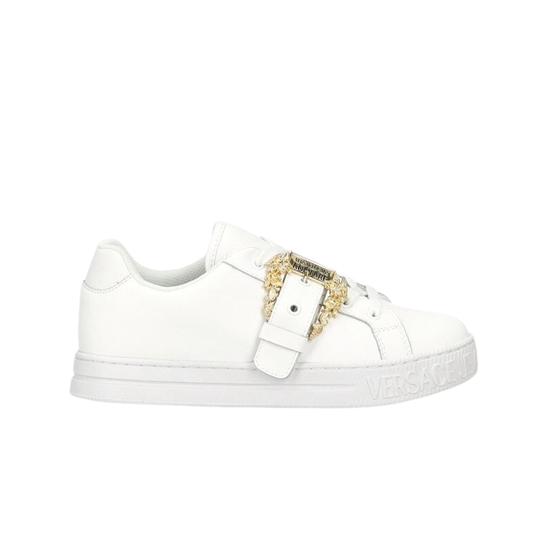 (W) 베르사체 진 꾸뛰르 코트 88 스니커즈 화이트((W) Versace Jeans Couture Court 88 Sneakers White)